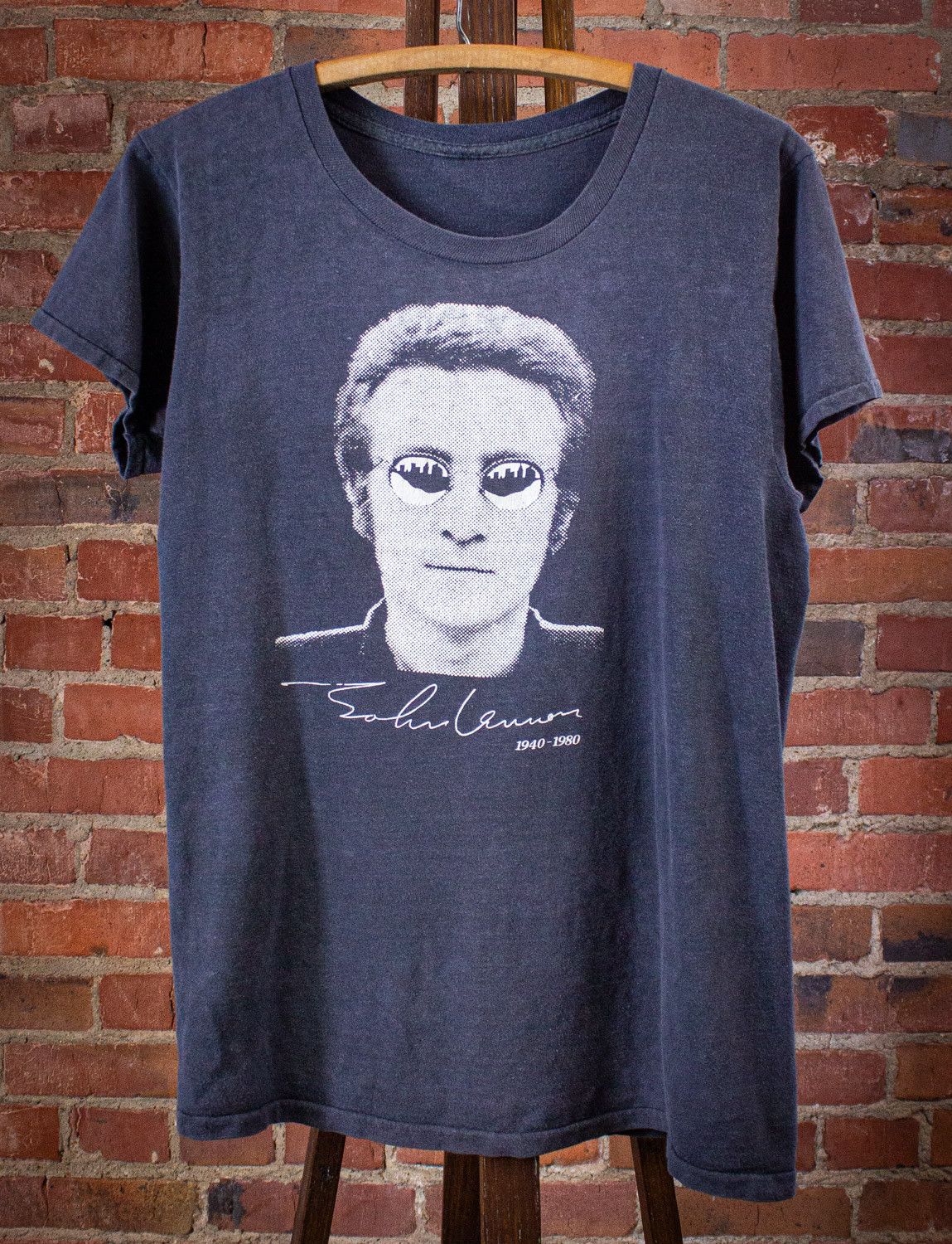 Band Tees × Vintage Vintage John Lennon Tribute T Shirt 80s Size US M / EU 48-50 / 2 - 1 Thumbnail