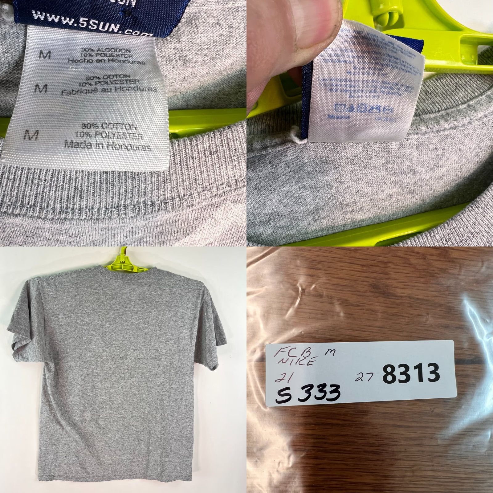 Vintage FCB Barcelona Spain Soccer T Shirt Adult Size M Gray Graphic Tee Size US M / EU 48-50 / 2 - 8 Thumbnail