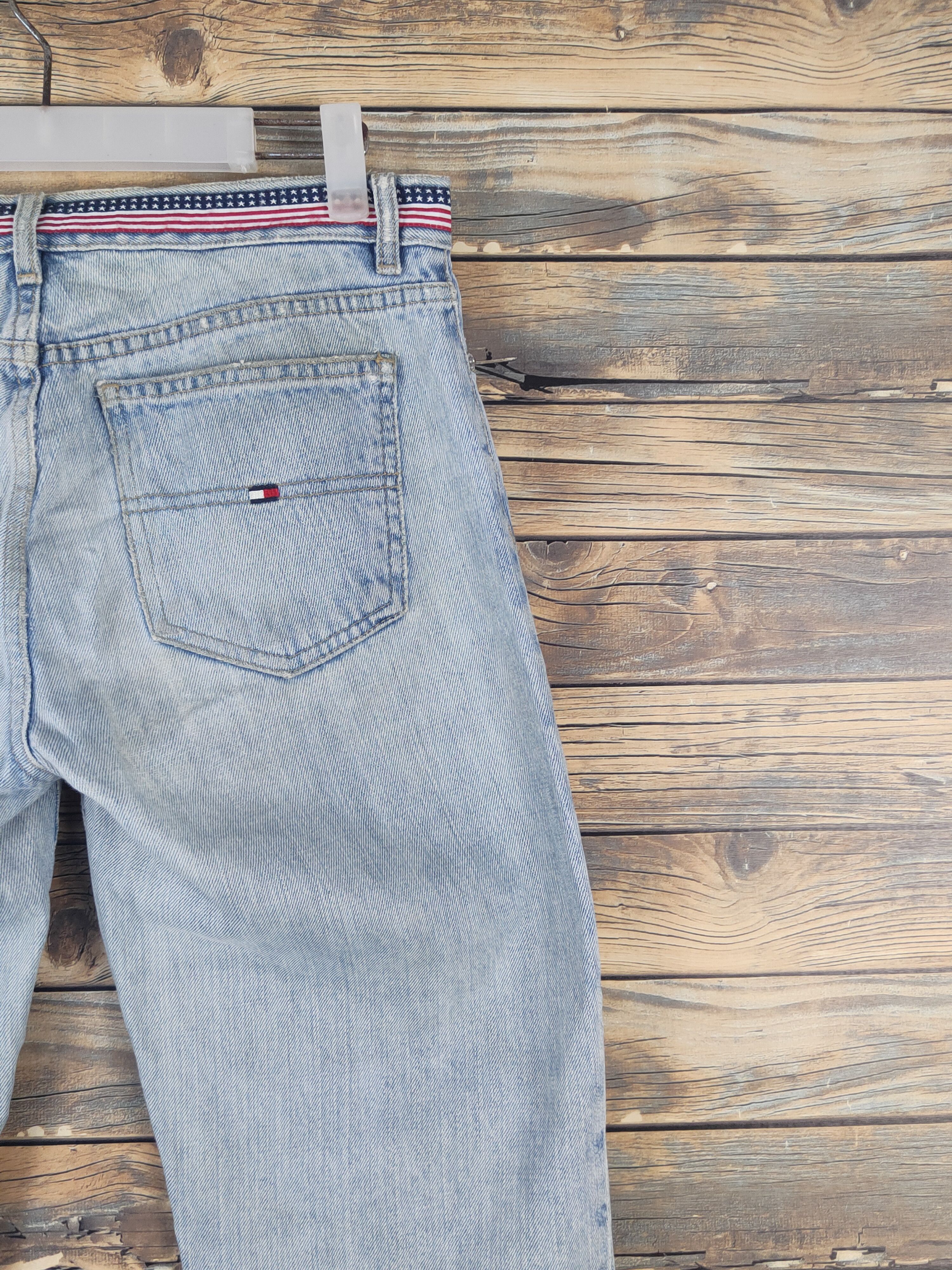 Tommy Hilfiger × Vintage Tommy Hilfiger Distressed Ripped denim Jeans #W2004 Size US 31 - 11 Thumbnail