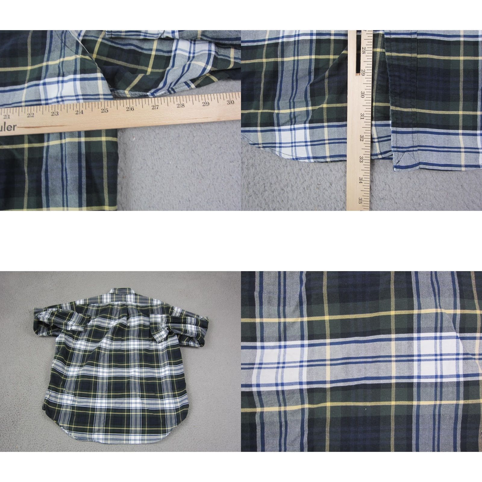Ralph Lauren VINTAGE Ralph Lauren Shirt Plaid Button-Up Polo Ralph Lauren Mens Large Green 90s Preppy Classic Casual Long Sleeve Credit: Size US L / EU 52-54 / 3 - 8 Thumbnail