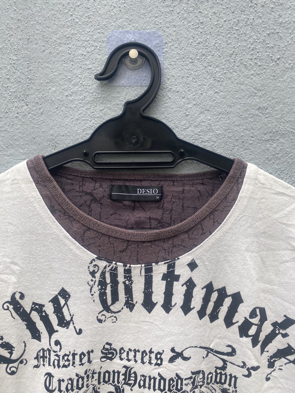 Japanese Brand y2k Desio The Ultimate Double Layer Poem Tshirt Size US M / EU 48-50 / 2 - 4 Thumbnail