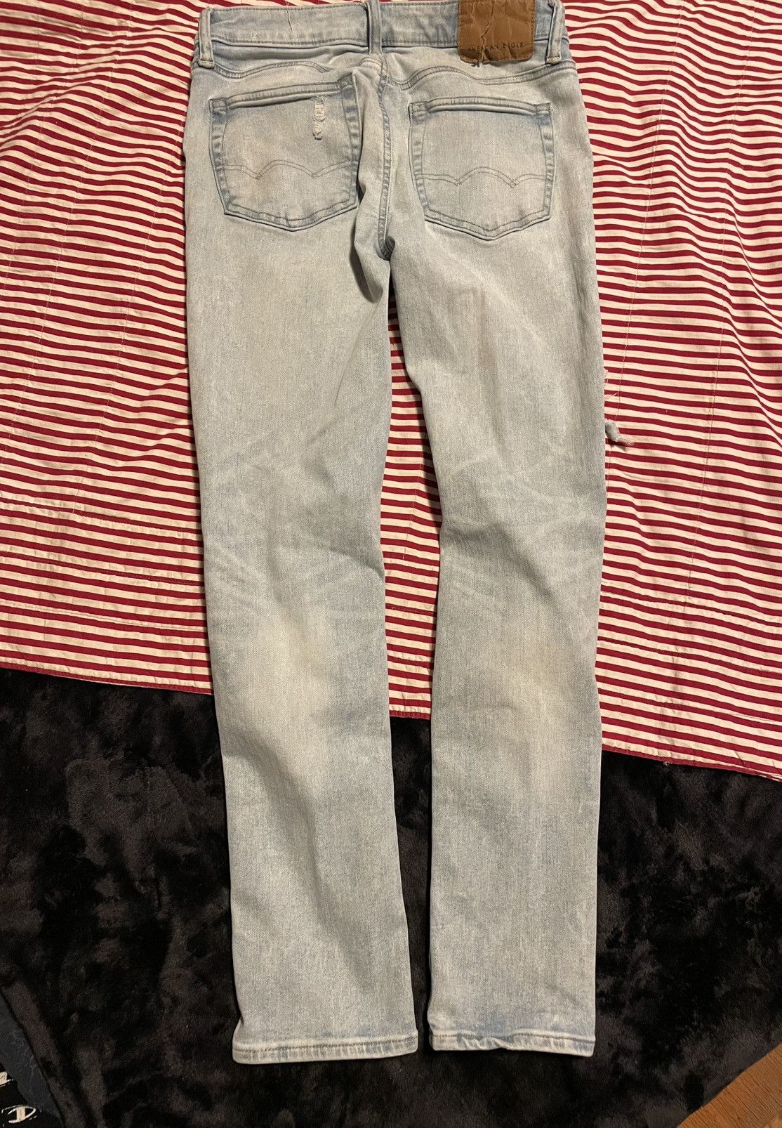 American Eagle Outfitters American eagel ripped skinny jeans airflex 28/30 Size US 28 / EU 44 - 3 Thumbnail