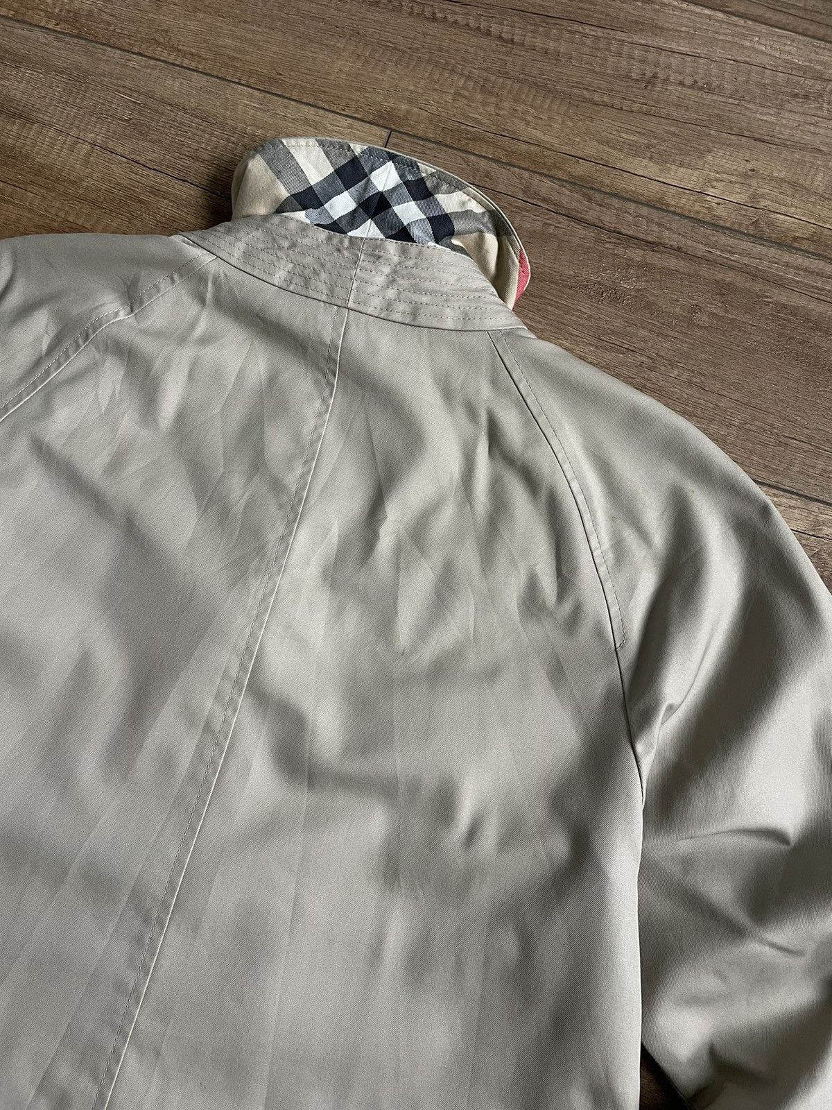 Burberry Burberry Beige Long Nova Check Trench Coat Jacket Size US L / EU 52-54 / 3 - 14 Thumbnail