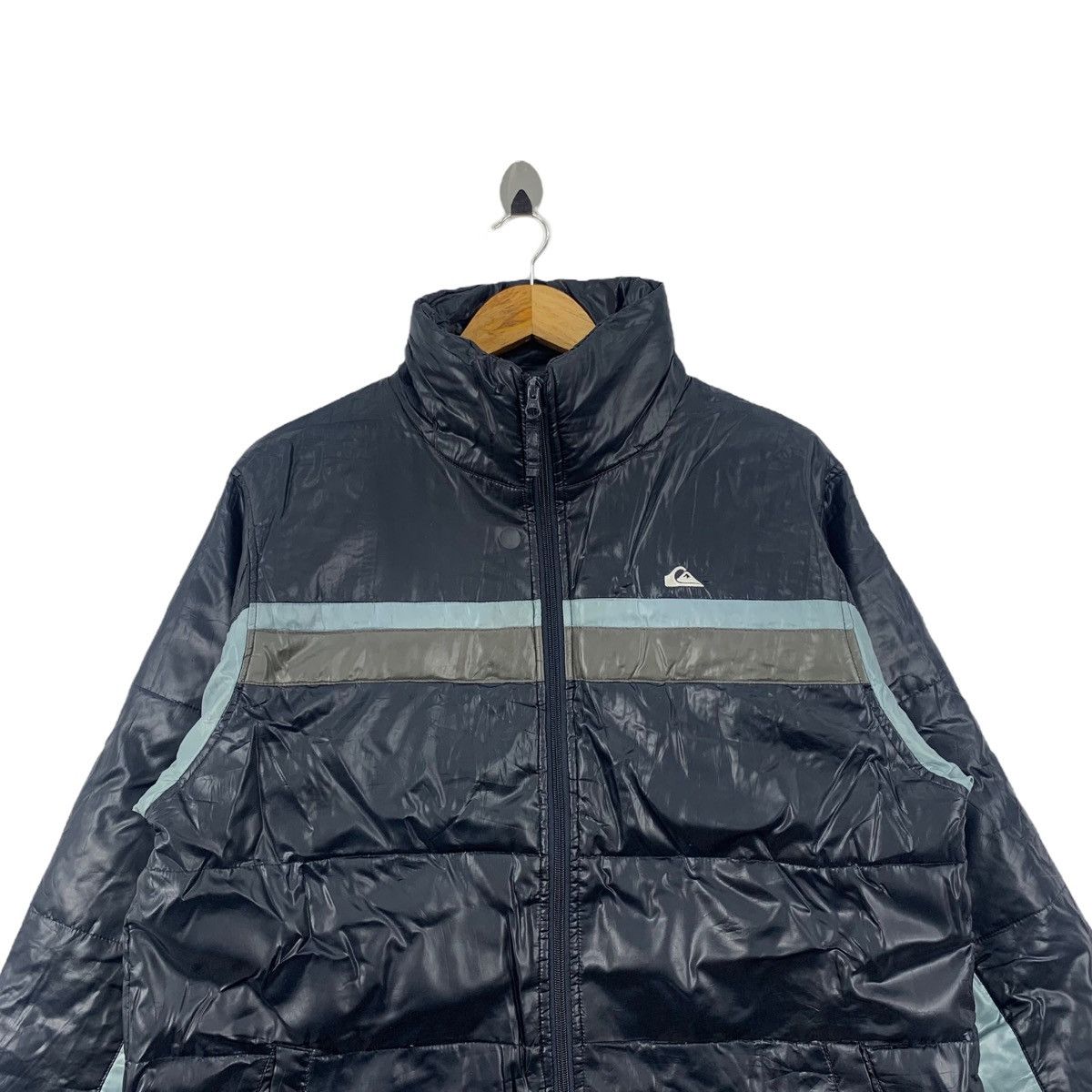 Quiksilver × Vintage Vintage QUIKSILVER USA Surf Winter Puffer Bomber Jacket Size US L / EU 52-54 / 3 - 2 Thumbnail