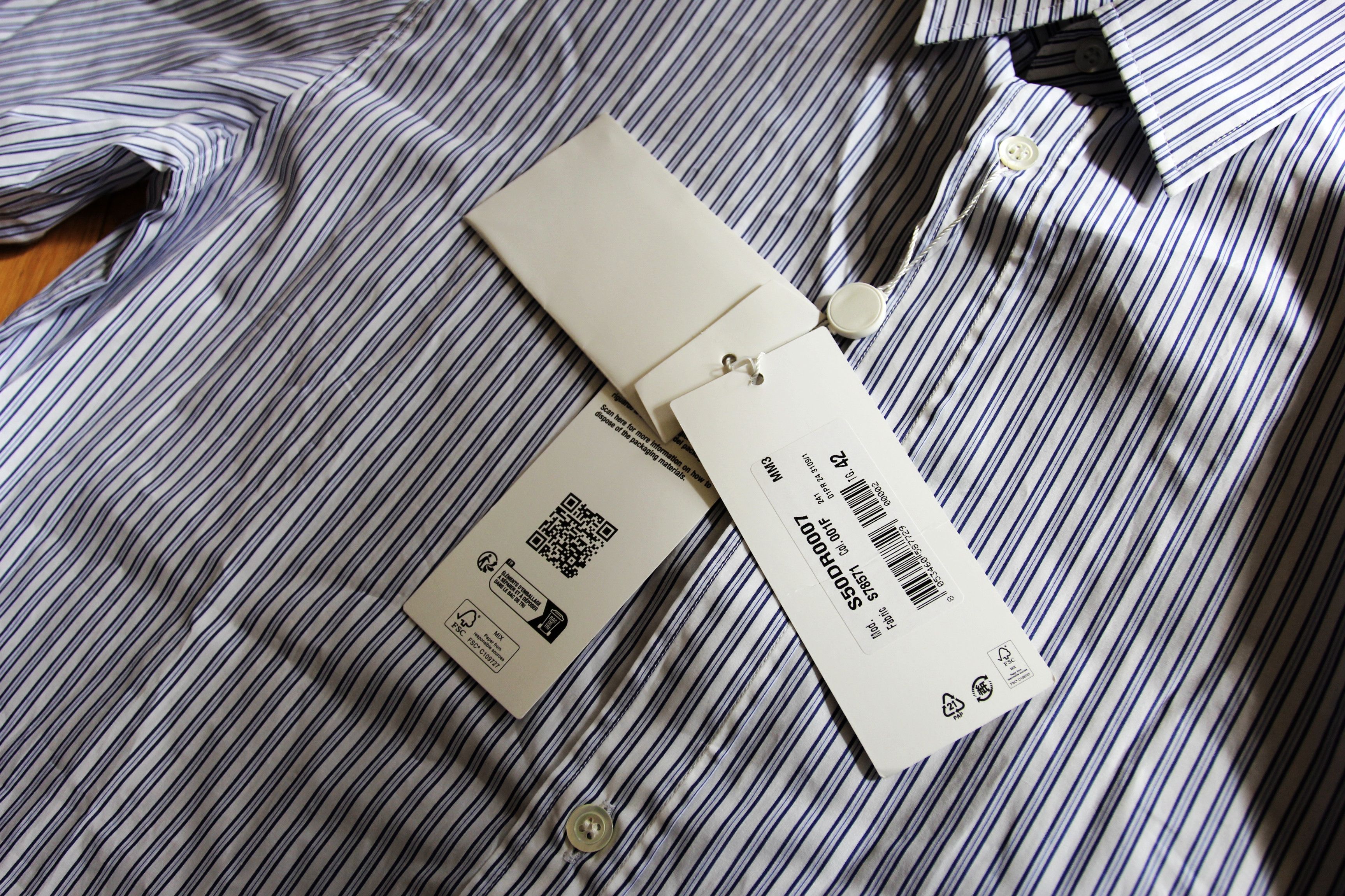 Maison Margiela BNWT SS24 MAISON MARGIELA C STRIPED SHIRT 42 Size US L / EU 52-54 / 3 - 8 Thumbnail