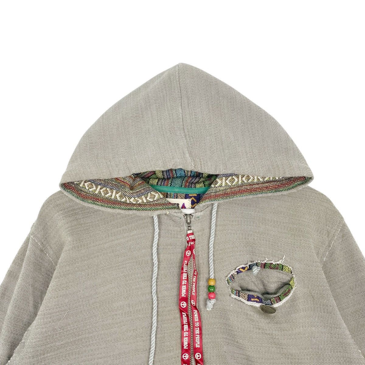 Other Vintage Power To The People Sweater Hoodie Beige Size L Size US L / EU 52-54 / 3 - 4 Thumbnail