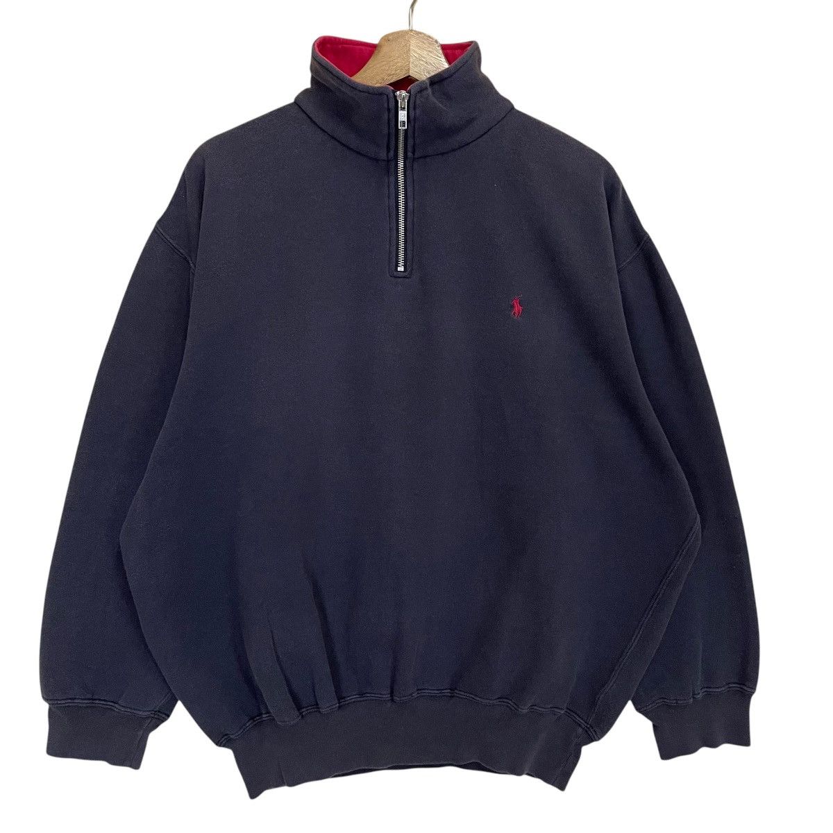 トップス 90s polo ralph lauren half zip sweat M Polo Ralph Lauren × Ralph Lauren × Vintage Vintage 90s Polo