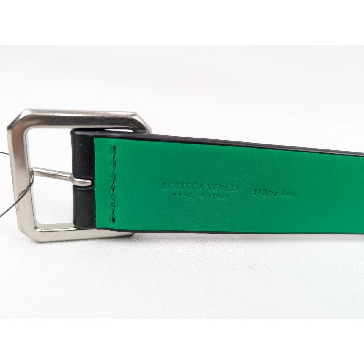Bottega Veneta o1rshd1 Q:2 / Size: 110 / Cintura Belt in Nero/Electric Blue Size 42 - 6 Thumbnail