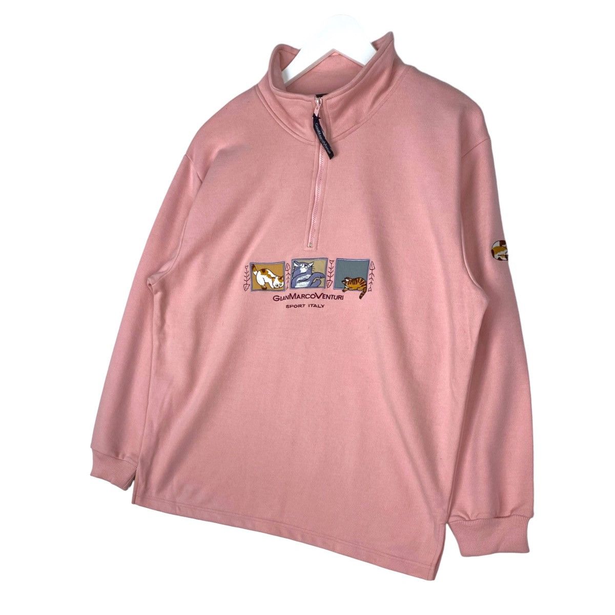 Vintage Vintage Gianmarconventuri Embroidered Quater Zip Turtleneck Size M / US 6-8 / IT 42-44 - 2 Thumbnail
