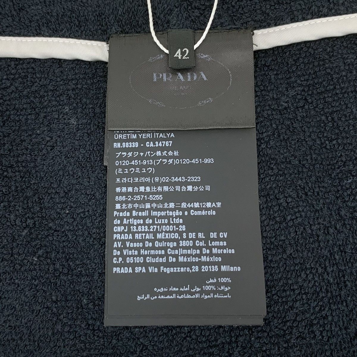 Prada Prada 22 Style Black Triangle Logo Terry Casual Skirt K26WX Size 28" / US 6 / IT 42 - 7 Thumbnail