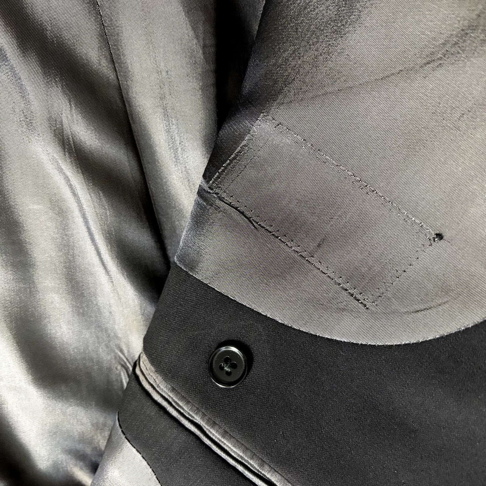 Pronto Uomo Pronto Uomo Men's Suit 42L Black Wool 2-Piece: Blazer & Dres Size 42L - 12 Thumbnail