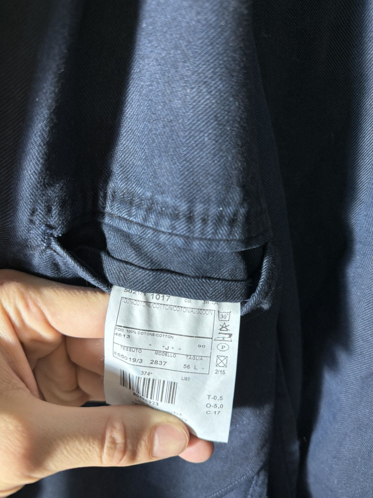 Luigi Bianchi LBM 1911 Mens Blazer Made in Italy Blue Size 54L - 4 Thumbnail
