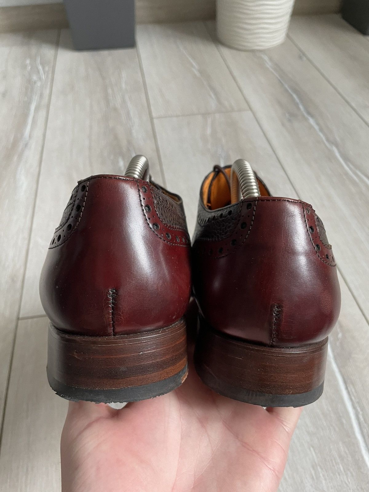 Designer × Leather × Vintage CORDWAINER WRIGHT ARCH PRESERVER BROWN LEATHER BROGUE Size US 9.5 / EU 42-43 - 3 Thumbnail