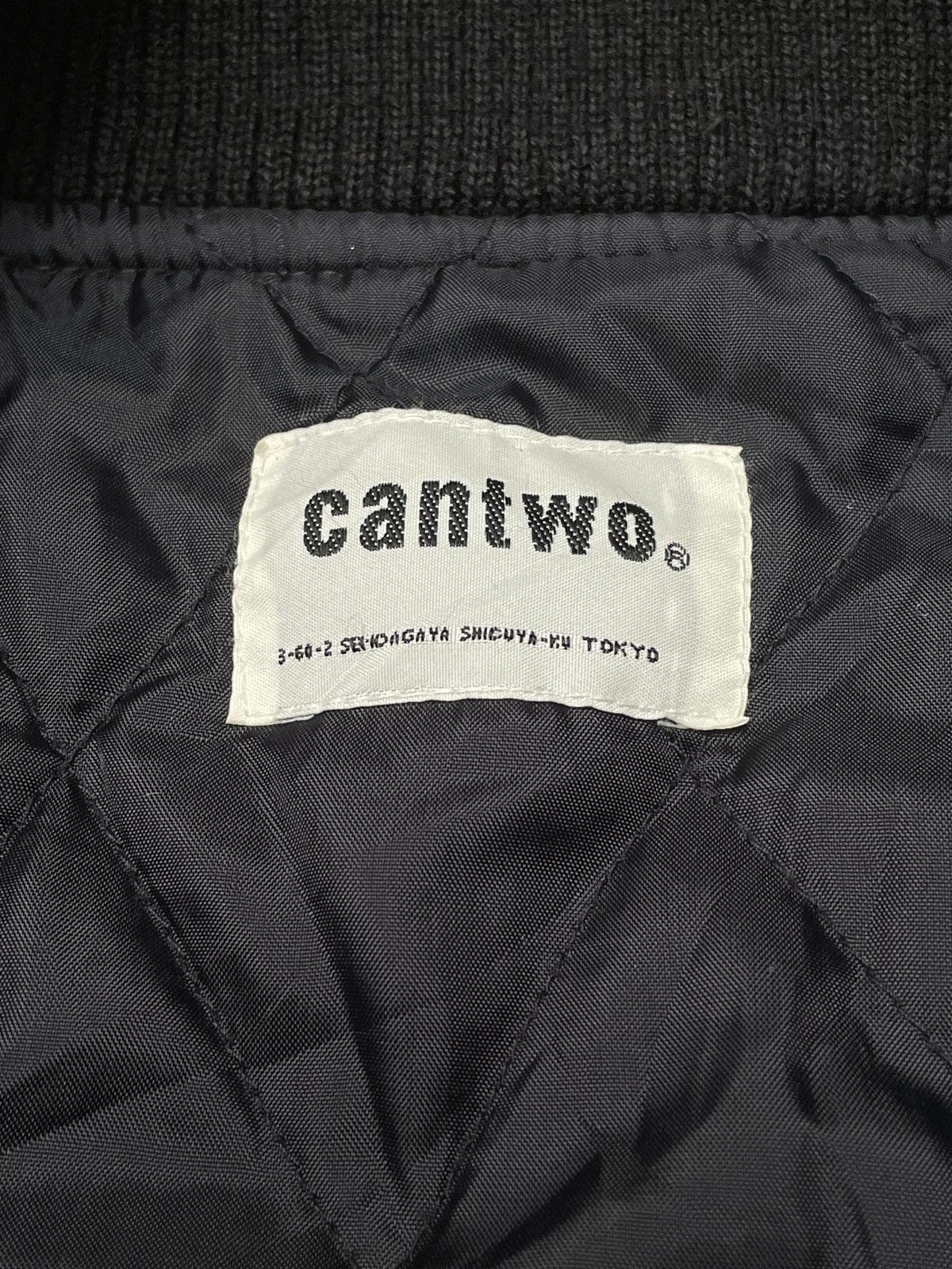 Japanese Brand × Vintage Vintage Japanese Brand Cantwo Varsity Leather Jacket 1990s Size US S / EU 44-46 / 1 - 6 Thumbnail