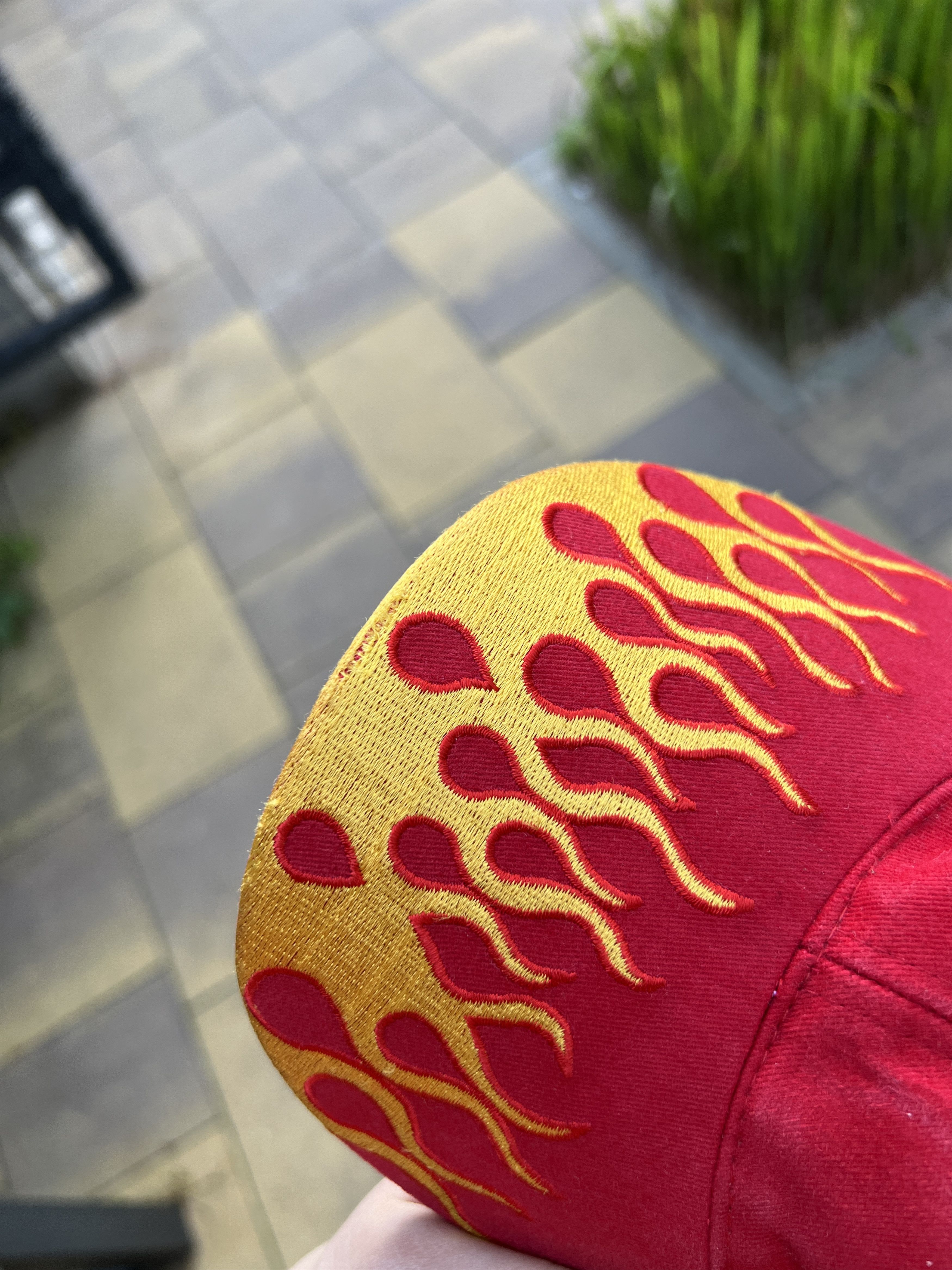Vintage Vintage Flame Logo Red Cap Size ONE SIZE - 5 Thumbnail