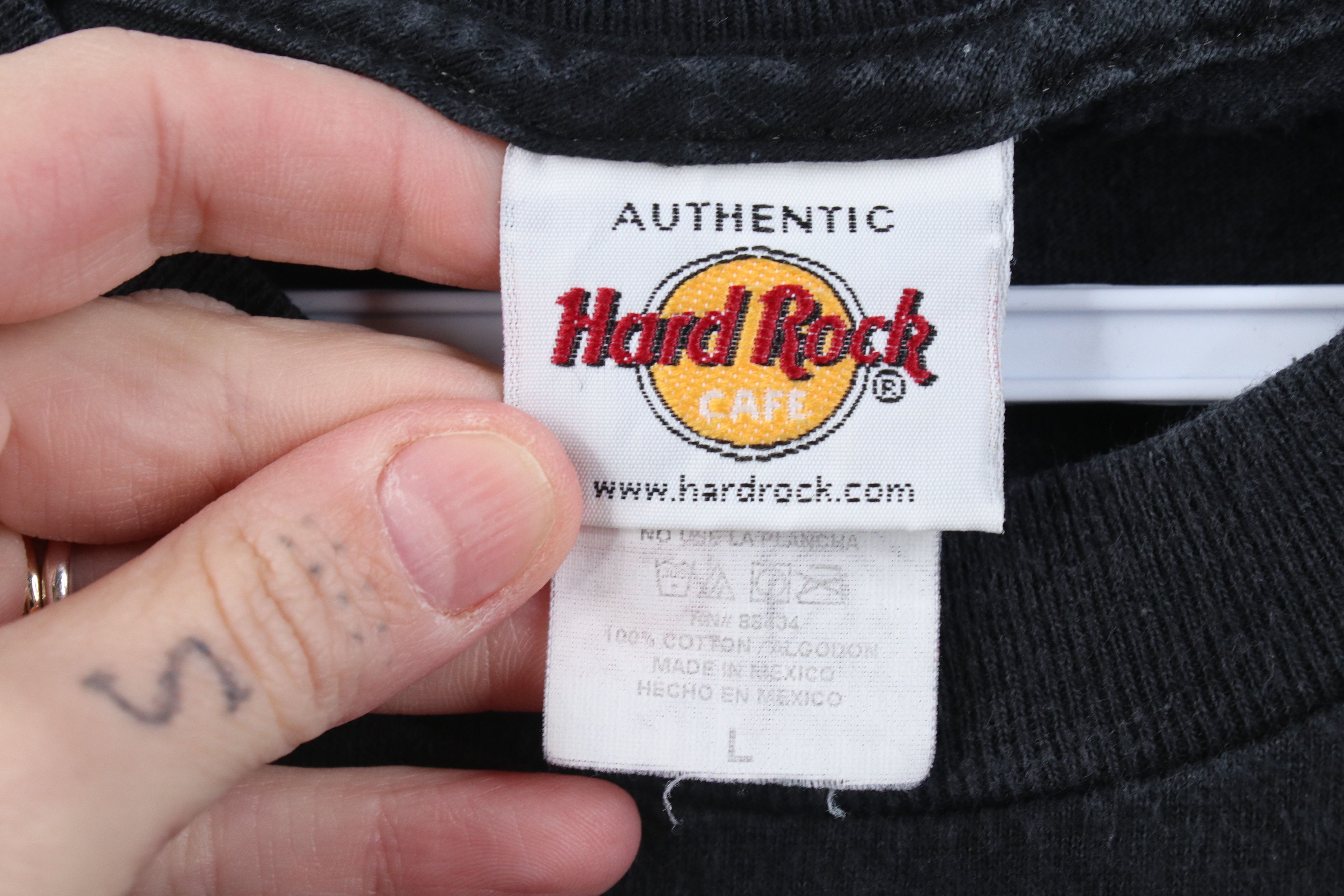 Hard Rock Cafe Vintage 90s Y2K Hard Rock Cafe Houston Eric Clapton T-Shirt Size US L / EU 52-54 / 3 - 5 Thumbnail