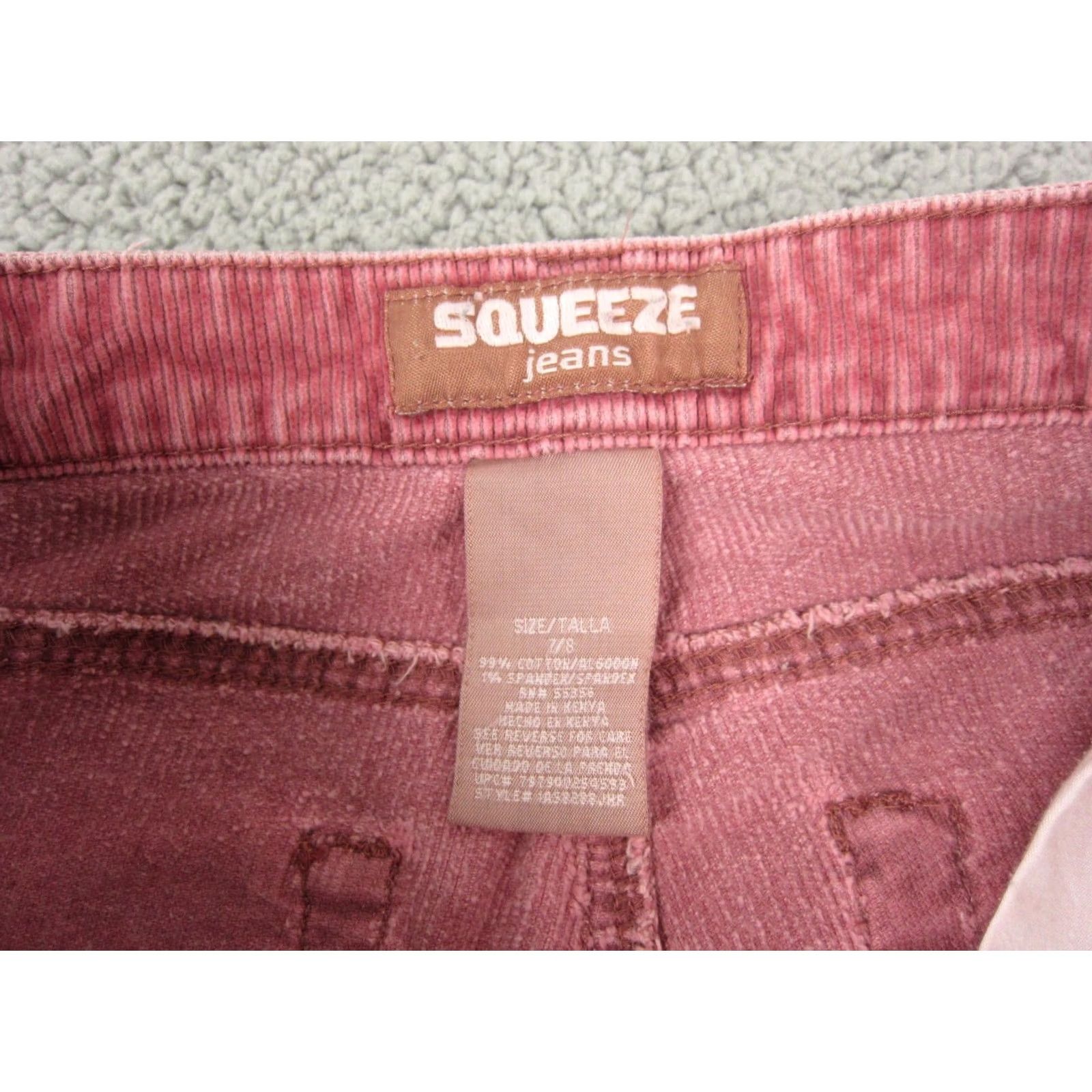 Vintage VINTAGE Squeeze Pants Missy 7/8 29 x 30 Pink Corduroy Flared Wide Leg 90s Bell Size 28" / US 6 / IT 42 - 6 Thumbnail