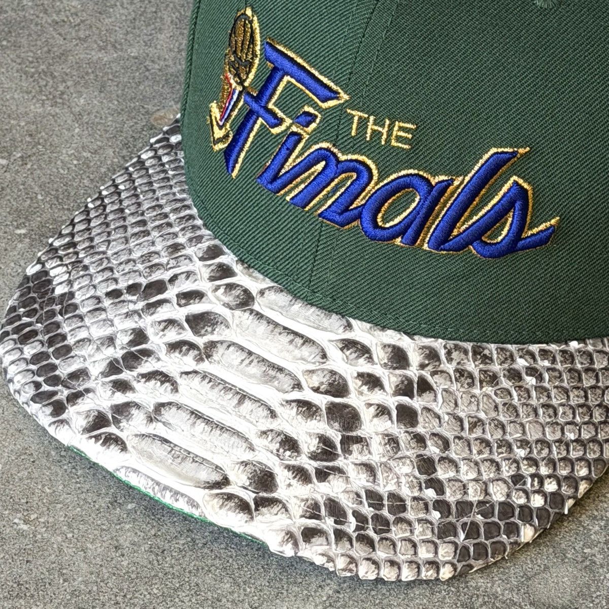 Just Don × Mitchell & Ness Just Don Mitchell & Ness THE FINALS Python Brim Hat Size ONE SIZE - 2 Thumbnail