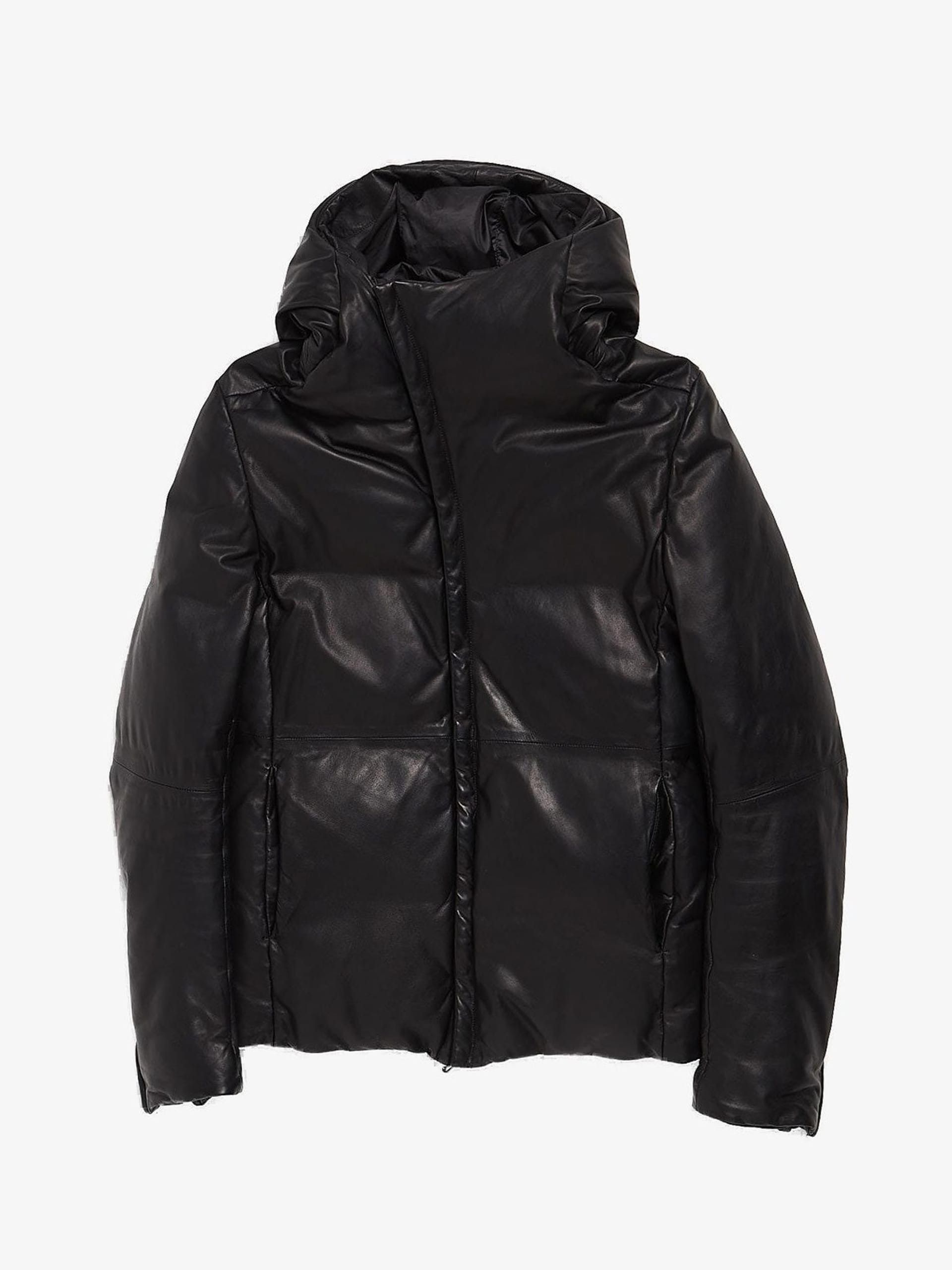 Attachment Black Leather Puffer Jacket Size US L / EU 52-54 / 3 - 1 Thumbnail