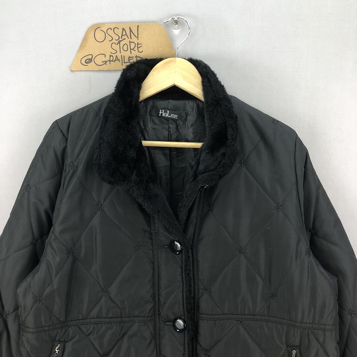 Japanese Brand Japanese Brand HoLee Faux Fur Quilted Puffer Jacket Size US L / EU 52-54 / 3 - 4 Thumbnail