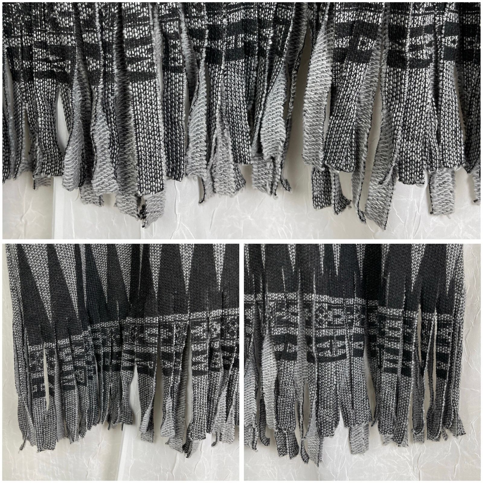 Forever 21 Forever 21 Grey Black Studded Fringe Top Southwestern Print Size S / US 4 / IT 40 - 22 Thumbnail