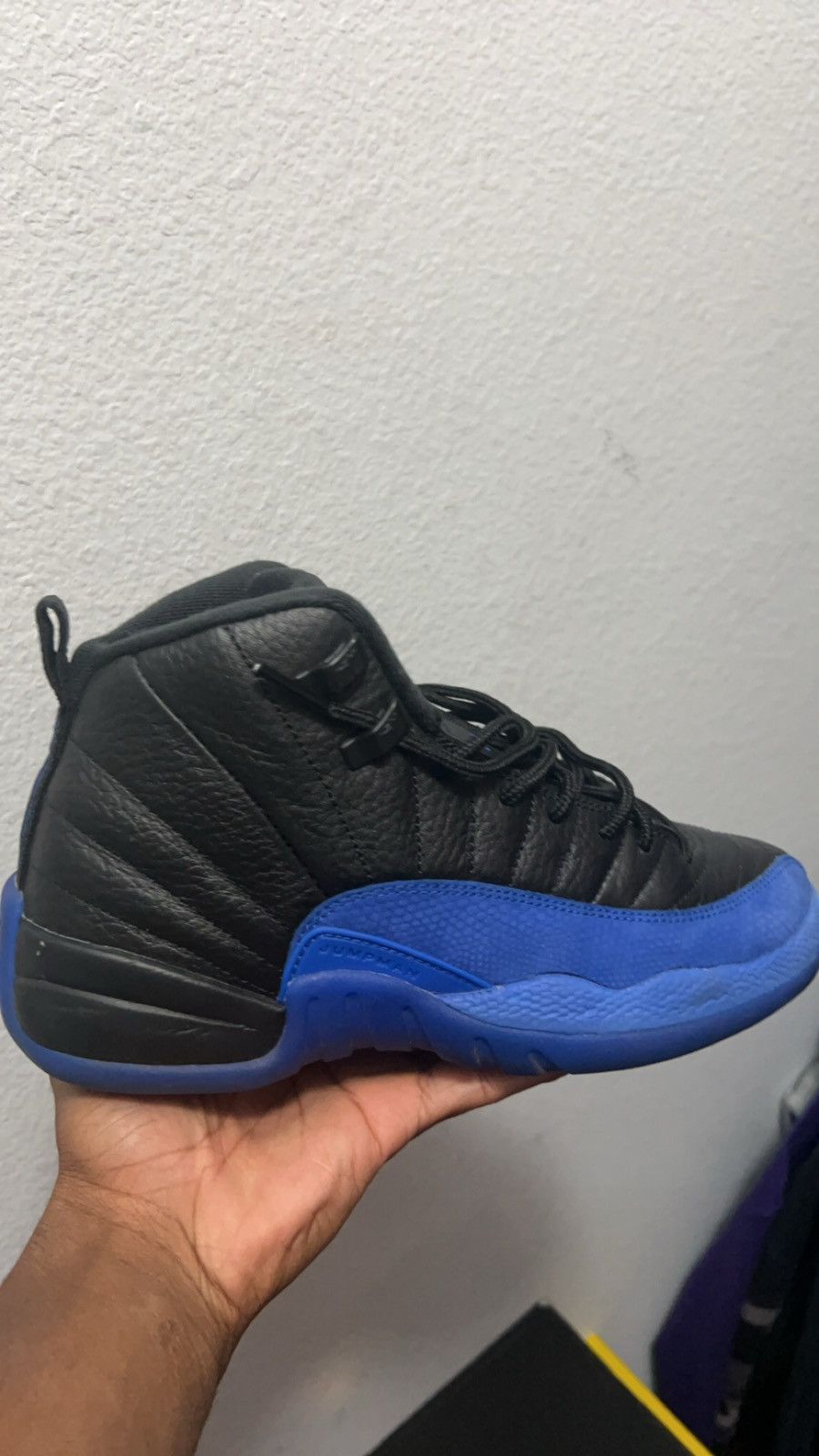 Jordan Brand Jordan 12 Black Game Royal Size US 6.5 / EU 39-40 - 3 Thumbnail