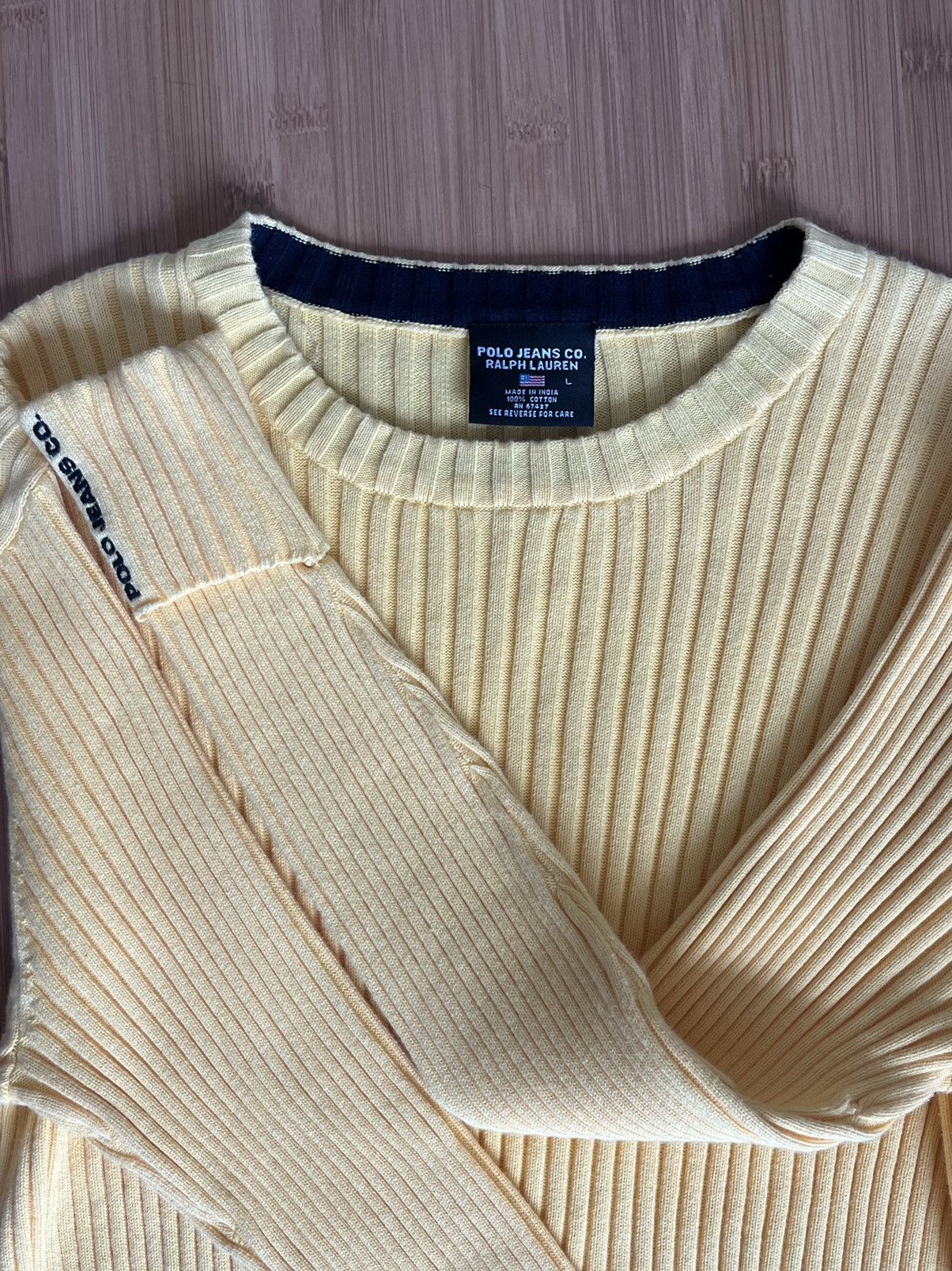Polo Ralph Lauren Vintage Polo Ralph Lauren Knit Long Sleeve Size US L / EU 52-54 / 3 - 3 Thumbnail