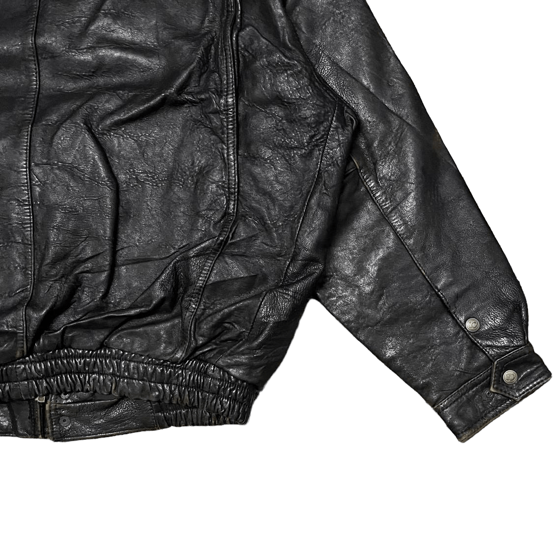 Japanese Brand × Vintage *RARE* Vintage Japanese Leather Jacket Black Size US L / EU 52-54 / 3 - 16 Thumbnail