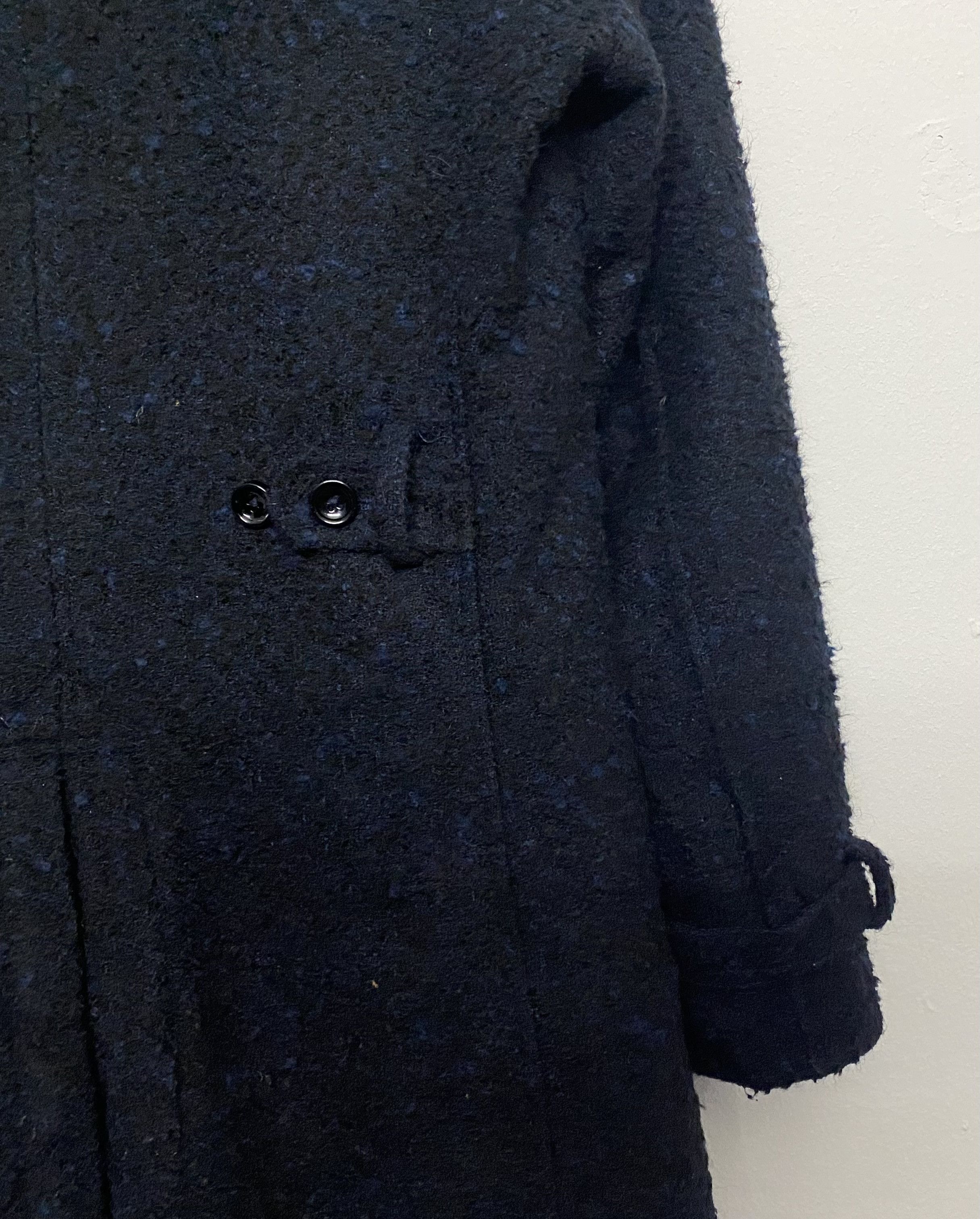 semanticdesign Semantic Design Shaggy Wool Texture Trench Coat / Overcoat Size US L / EU 52-54 / 3 - 16 Thumbnail