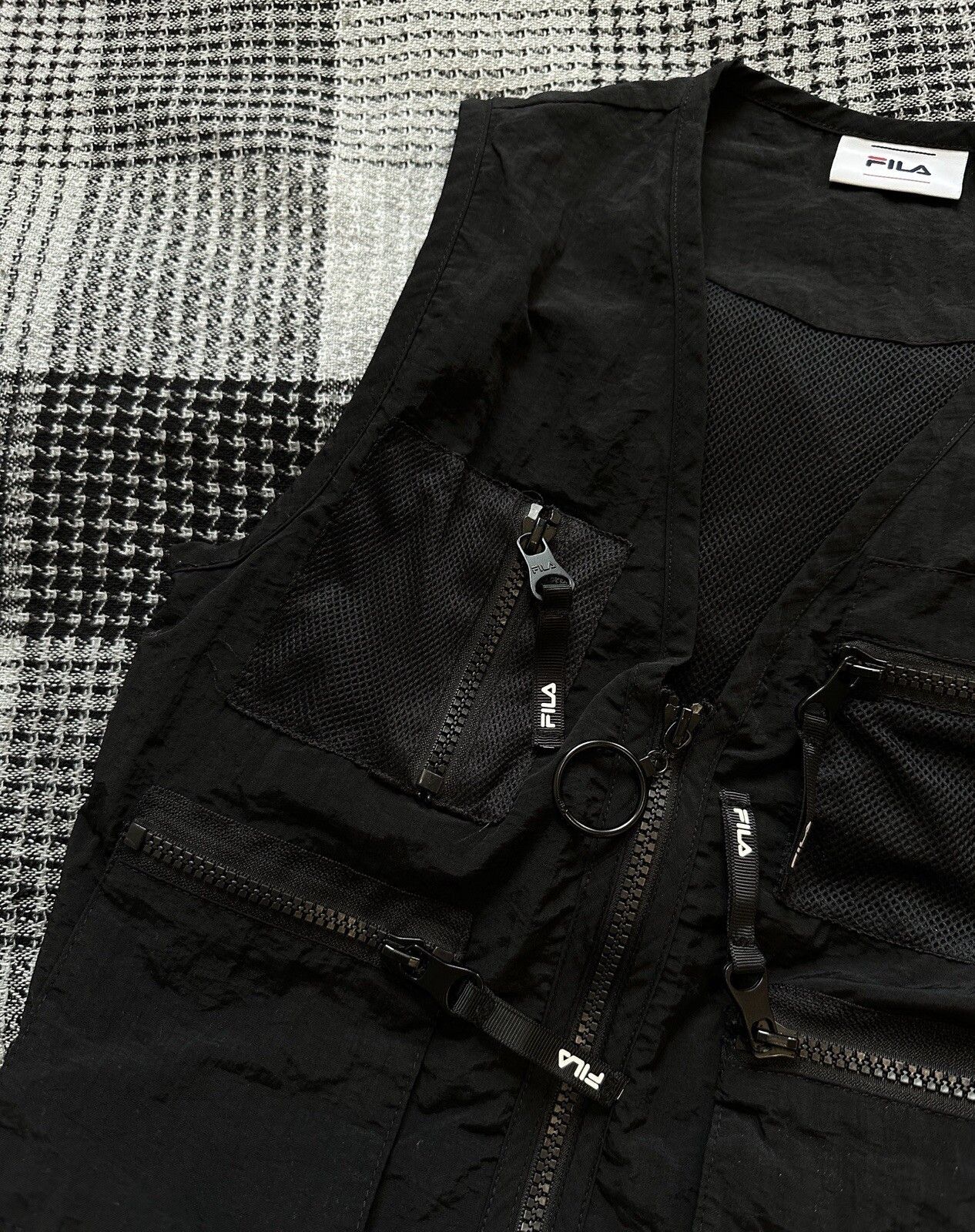 Fila Fila Nylon Rave Vest Black Pockets Festival Multipocket Size XS / US 0-2 / IT 36-38 - 6 Thumbnail