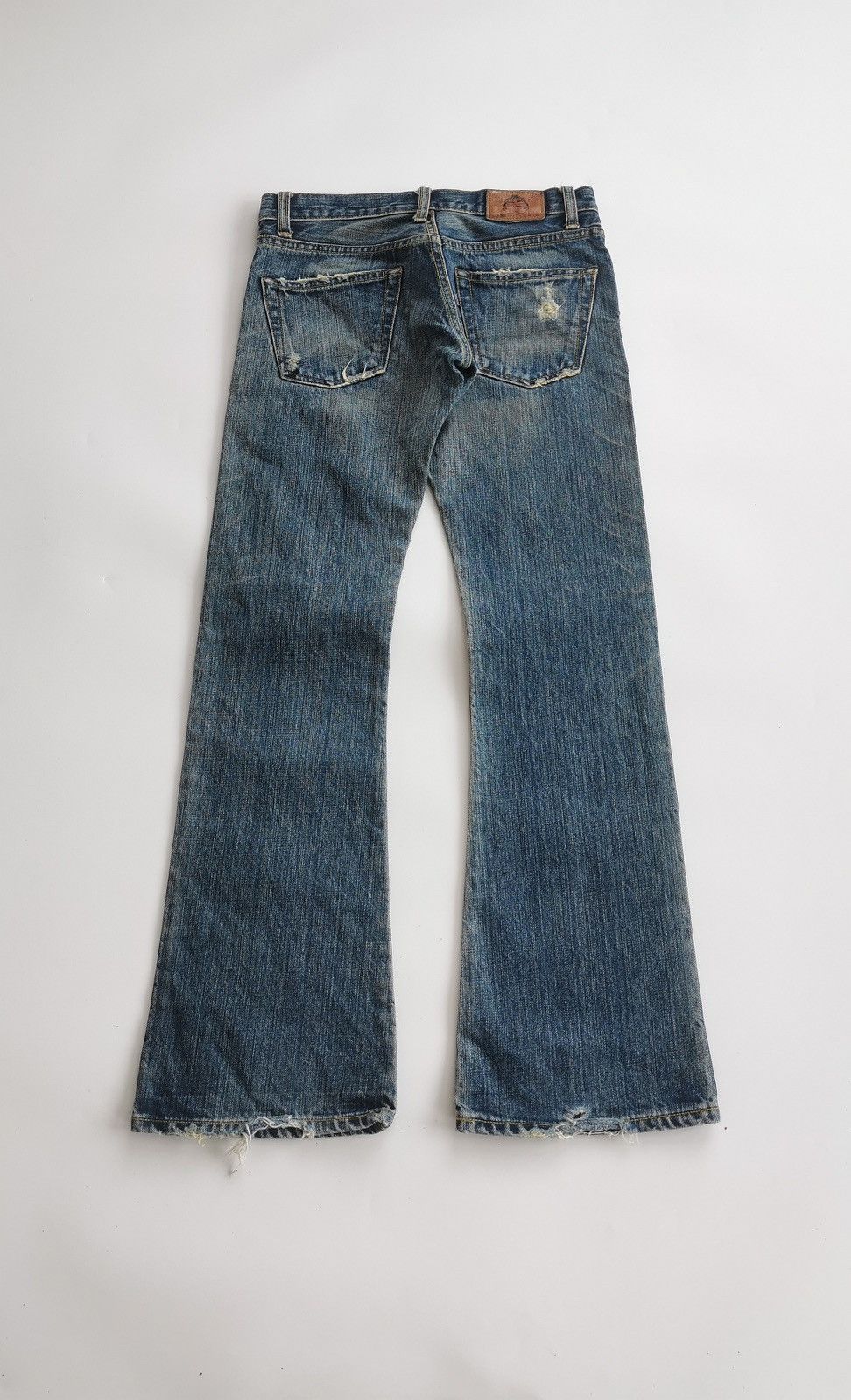Japanese Brand Bootcut Selvedge Justin Brand Distressed Denim Jeans Size US 28 / EU 44 - 5 Thumbnail