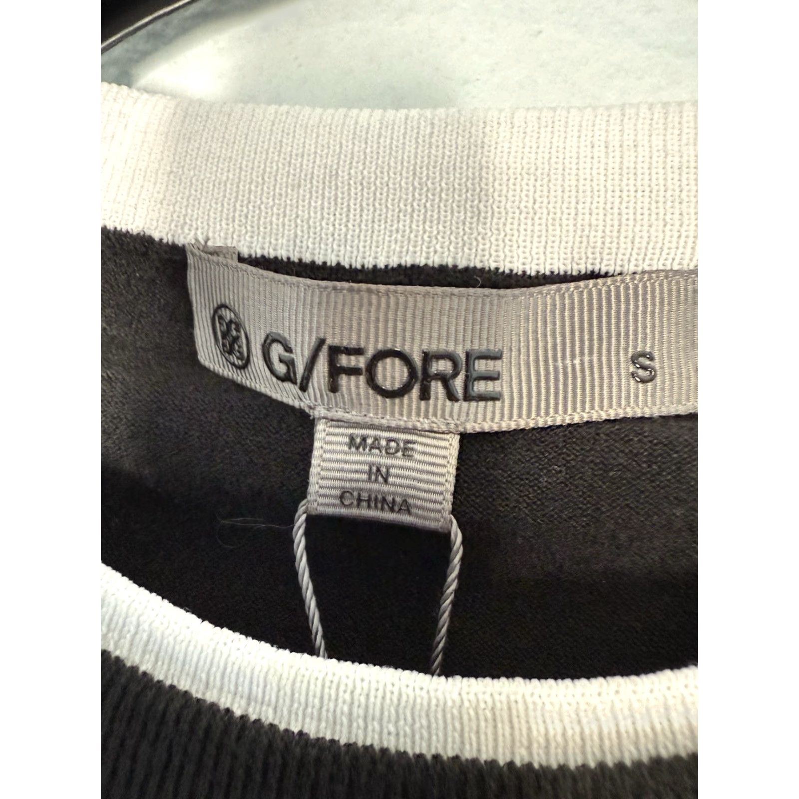 G/FORE G/Fore Pullover Sweater V-Neck Black S Wool Polyester Golf NWT Small Men Size US S / EU 44-46 / 1 - 3 Thumbnail