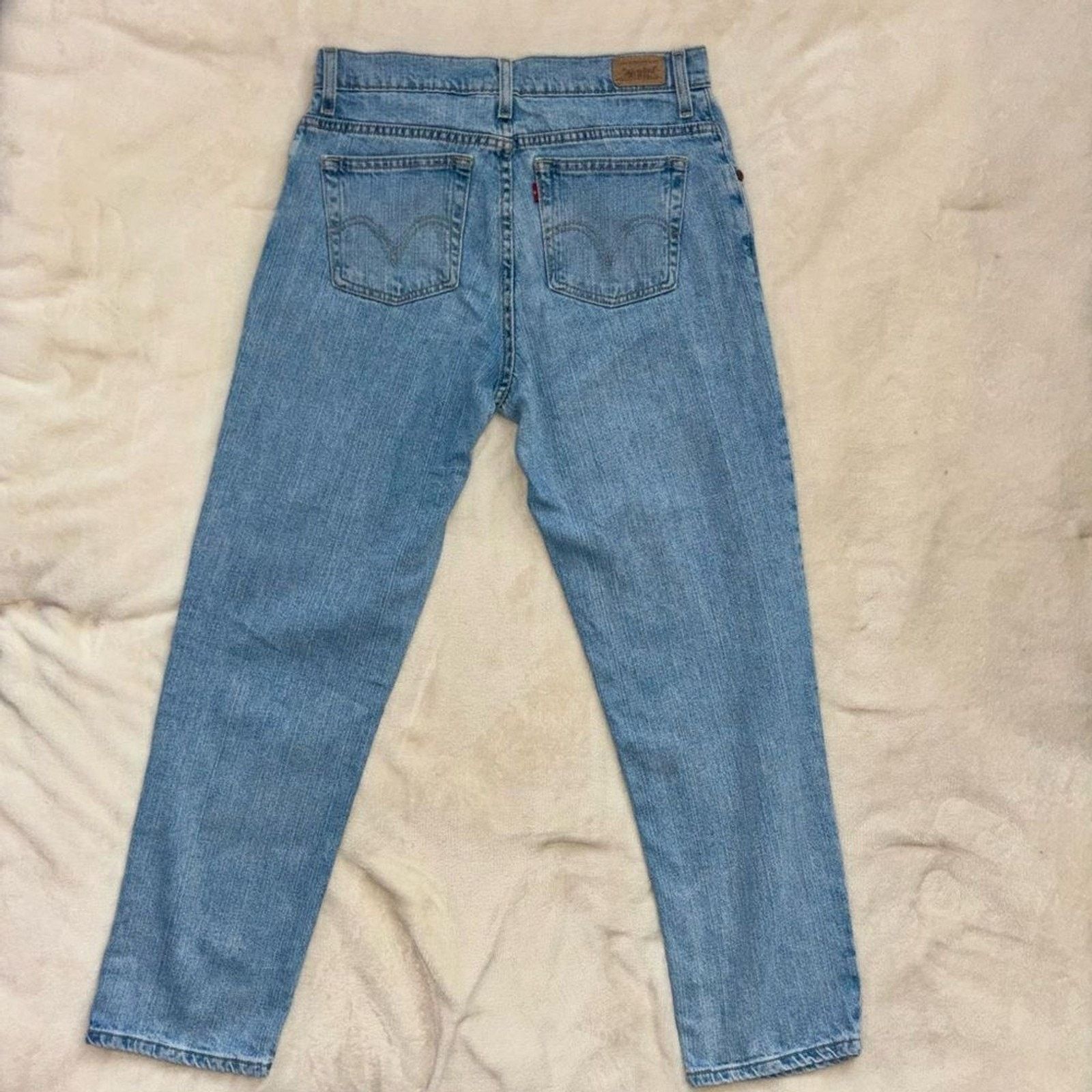 Levi's 505 Levis Light Wash Relaxed Tapered Jeans 8 Short Size 30" / US 8 / IT 44 - 2 Thumbnail