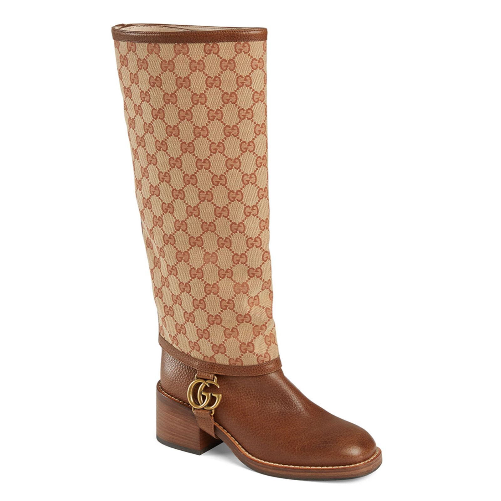 Gucci Gucci Lola Beige Monogram Canvas GG Logo Gaiter Riding Size US 6 / IT 36 - 2 Thumbnail