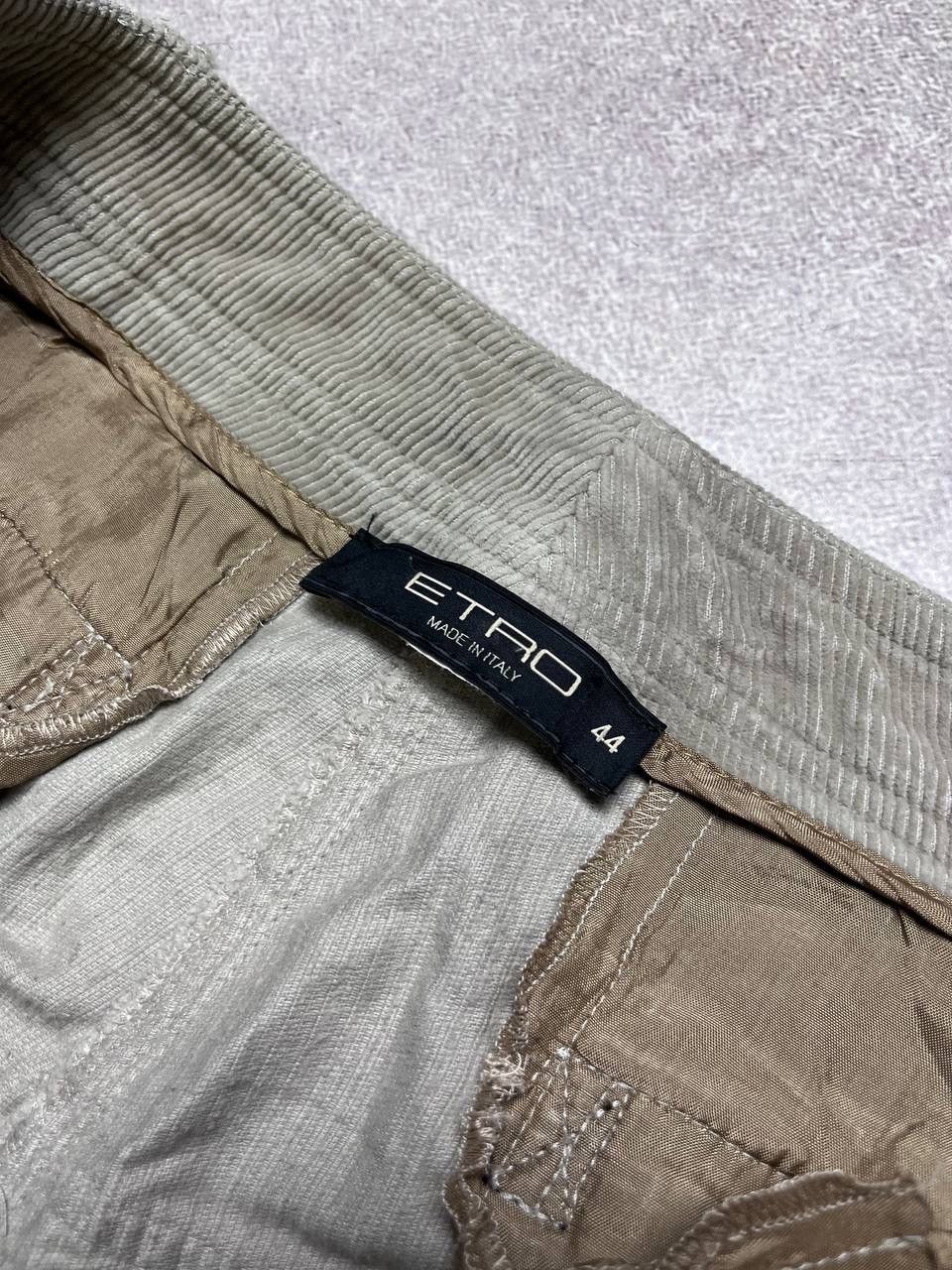 Etro Vintage Etro Velvet Baggy Cargo Pants 32 Size US 30 / EU 46 - 5 Thumbnail