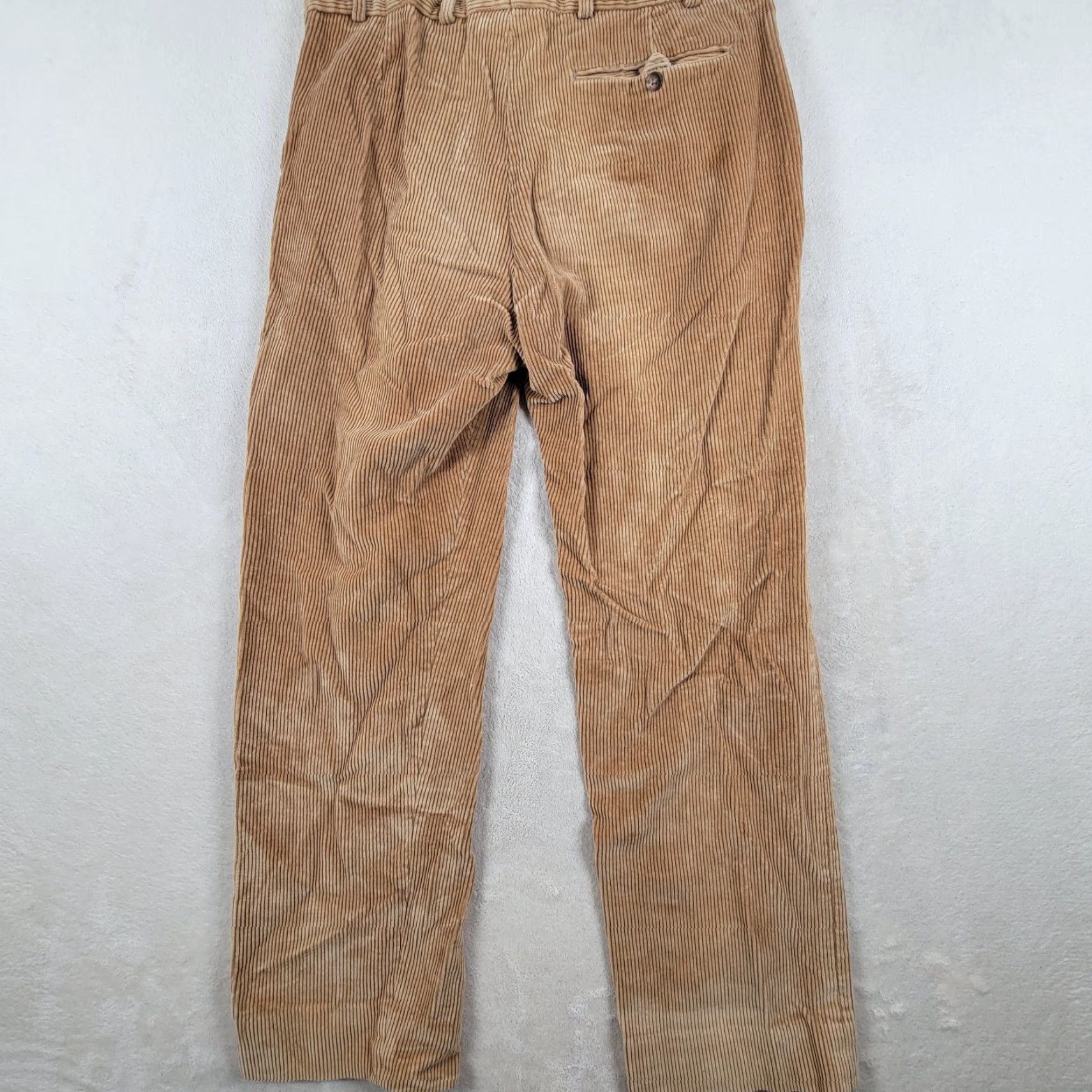 Vintage Farlows Corduroy Pants Mens 38 x 31 Brown Pleated Cuffed Regular Size US 38 / EU 54 - 4 Thumbnail