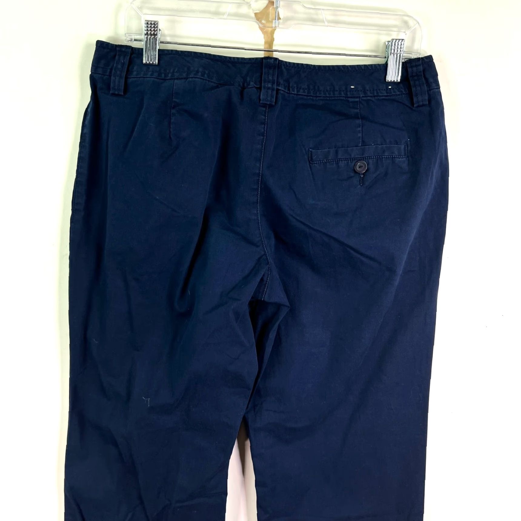 Eddie Bauer VINTAGE Eddie Bauer Vashon Flare Leg Twill Kakis Chino Pants SZ 10 Blue 32X31 90s City Preppy Womens Size 34" / US 12 / IT 48 - 5 Thumbnail