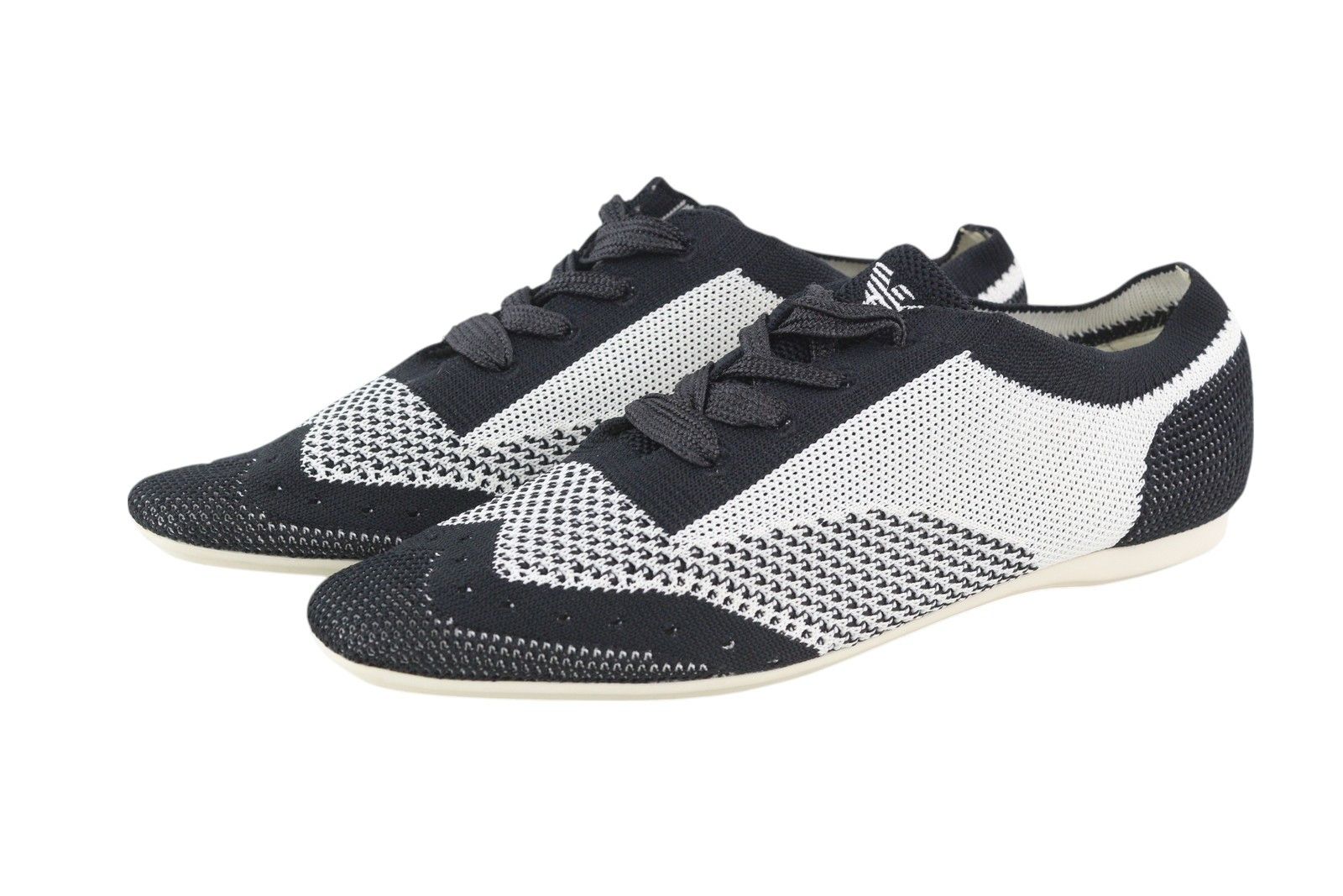 Emporio Armani EU37 Low Top Lace Up Knitted Sneakers 84778 Size US 6 / IT 36 - 2 Thumbnail