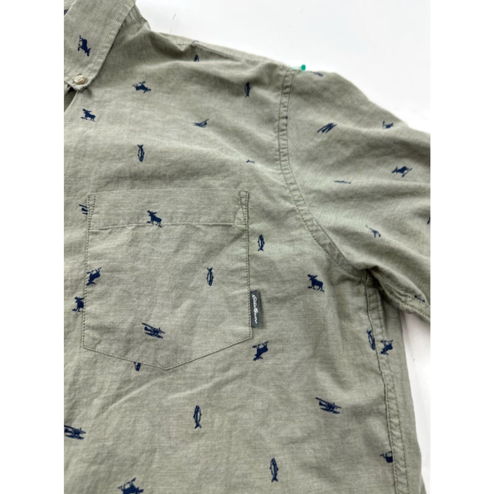 Eddie Bauer Eddie Bauer Shirt Mens Medium Gray Pattern Cotton Classic Fit Collar Button Down Size US M / EU 48-50 / 2 - 4 Thumbnail