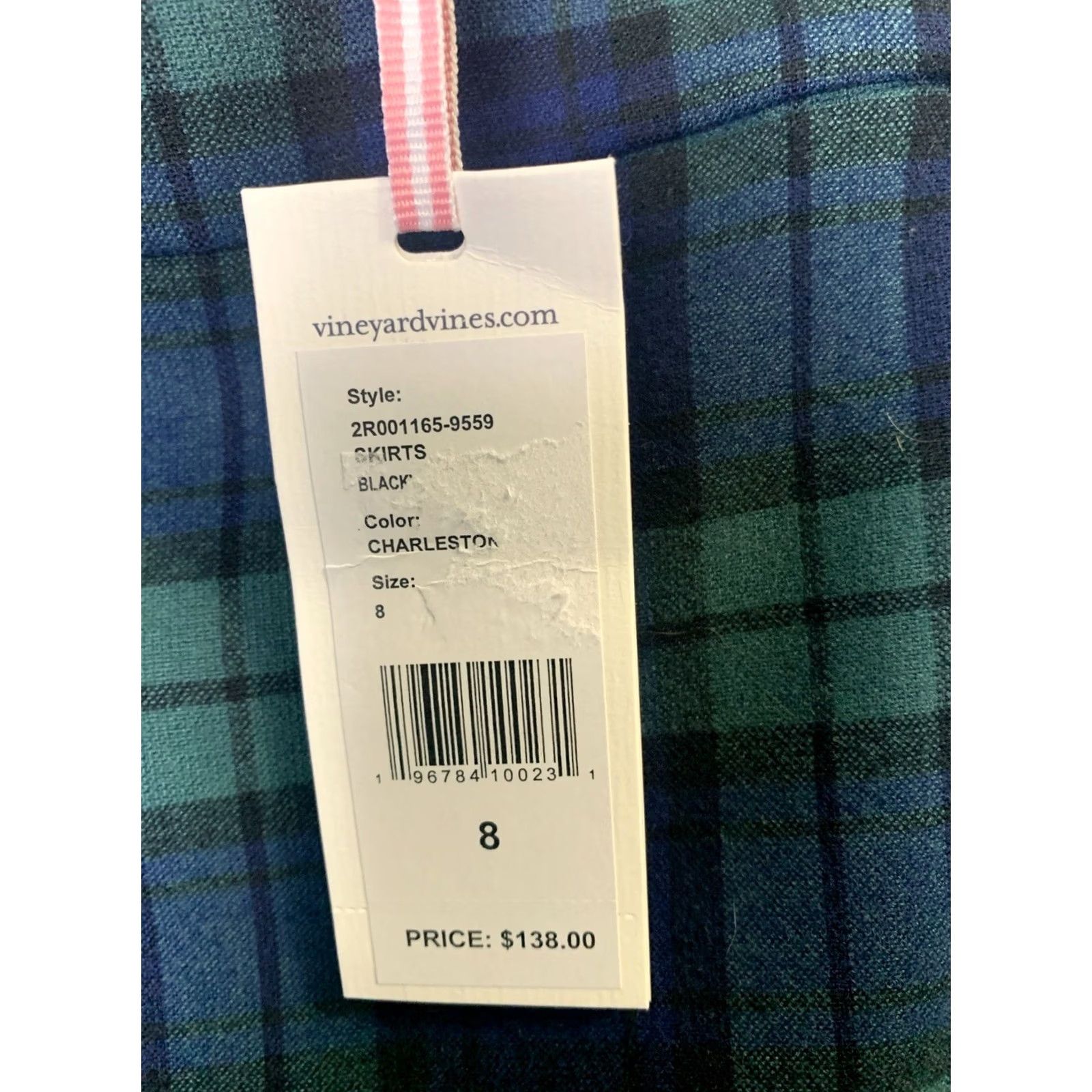Vineyard Vines Vineyard Vines Skirt Womens Size 8 Blackwatch Tartan Plaid Mini Ponte Blue/Green Zipper Knit Size 30" / US 8 / IT 44 - 5 Thumbnail