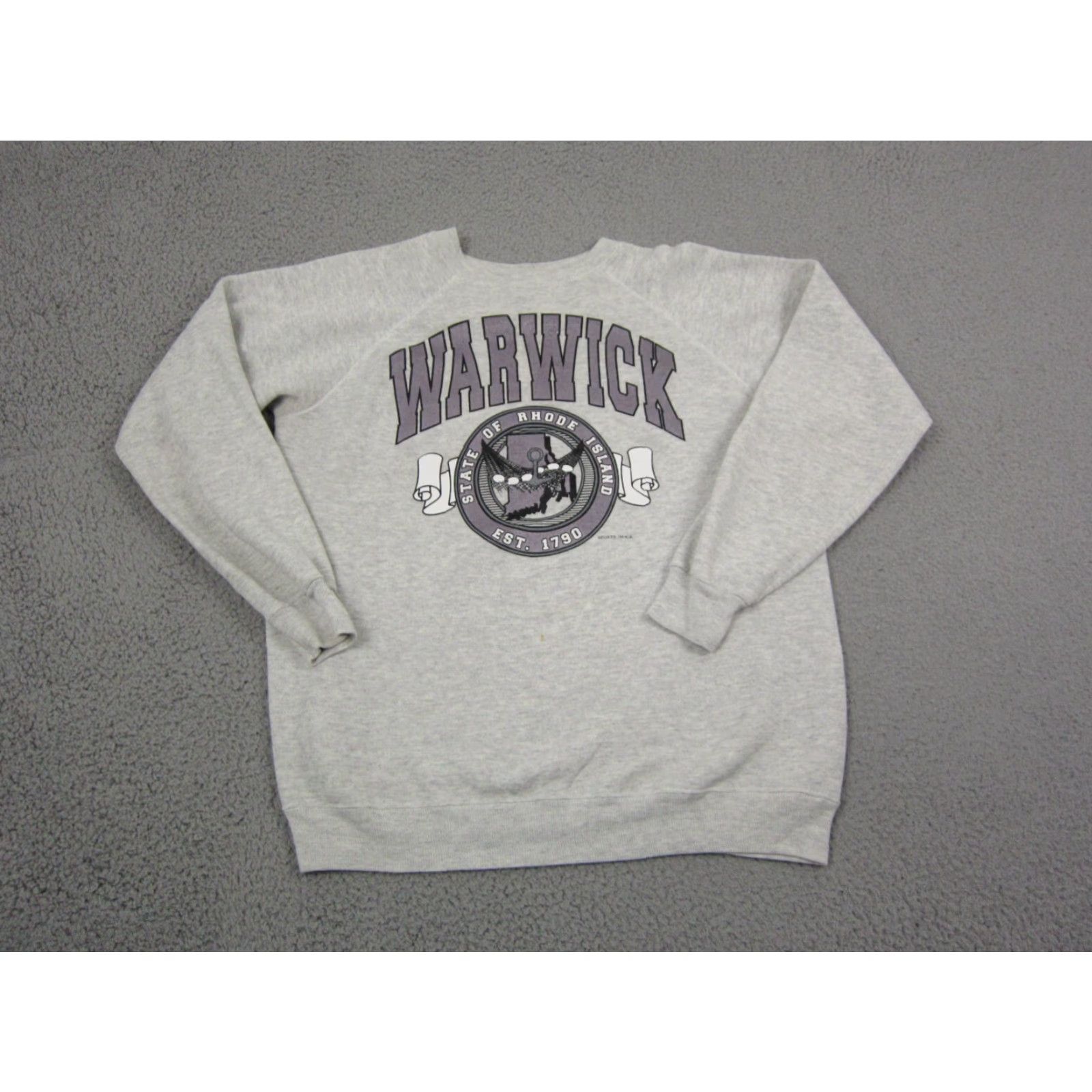 Hanes VINTAGE Hanes Sweatshirt Mens XL Gray Crew Neck Pullover 90s USA Made Cotton Fleece Logo Shirt Size US XL / EU 56 / 4 - 2 Thumbnail