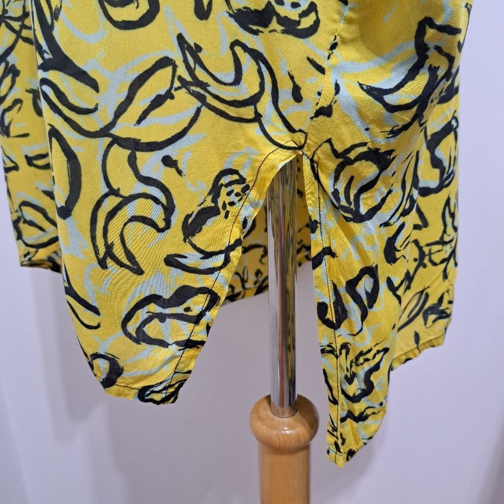 Onia Diane Von Furstenberg x Onia Hanna Floral Kaftan Oversized XS/Small Yellow Size S / US 4 / IT 40 - 10 Thumbnail