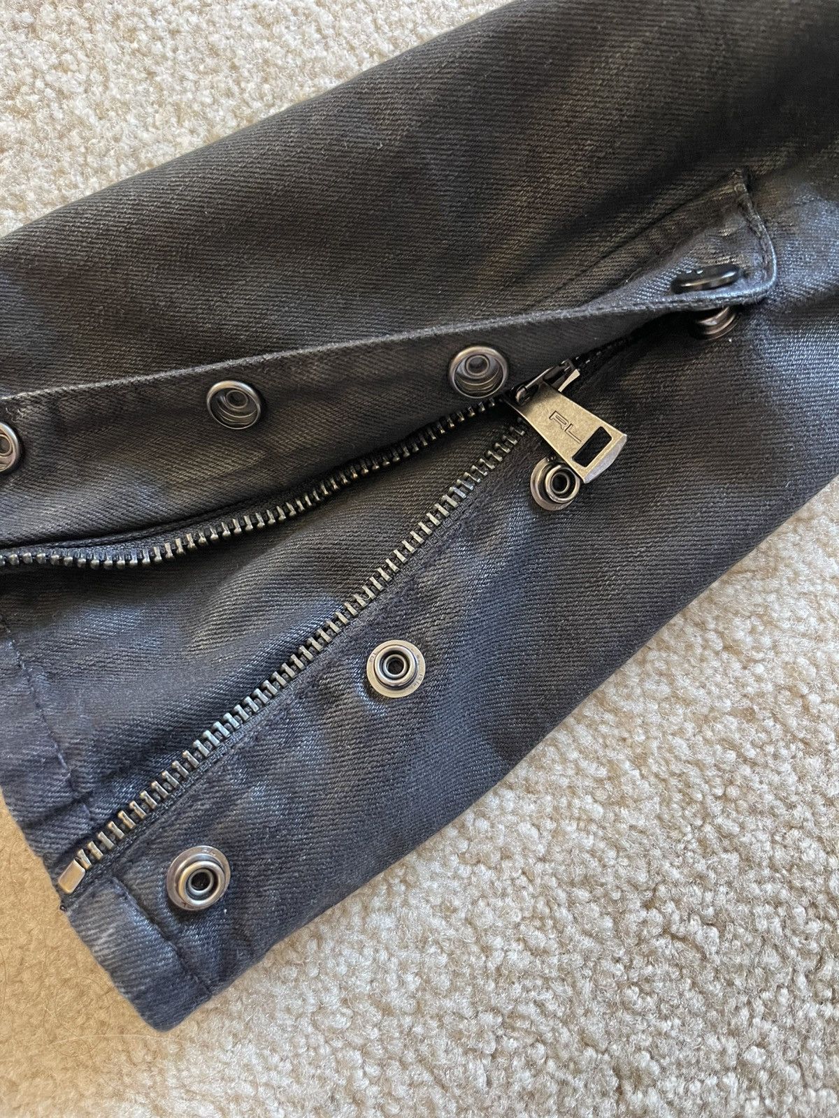 Ralph Lauren Ralph Lauren Black Waxed Cargo Pants Size 31 Size US 31 - 5 Thumbnail