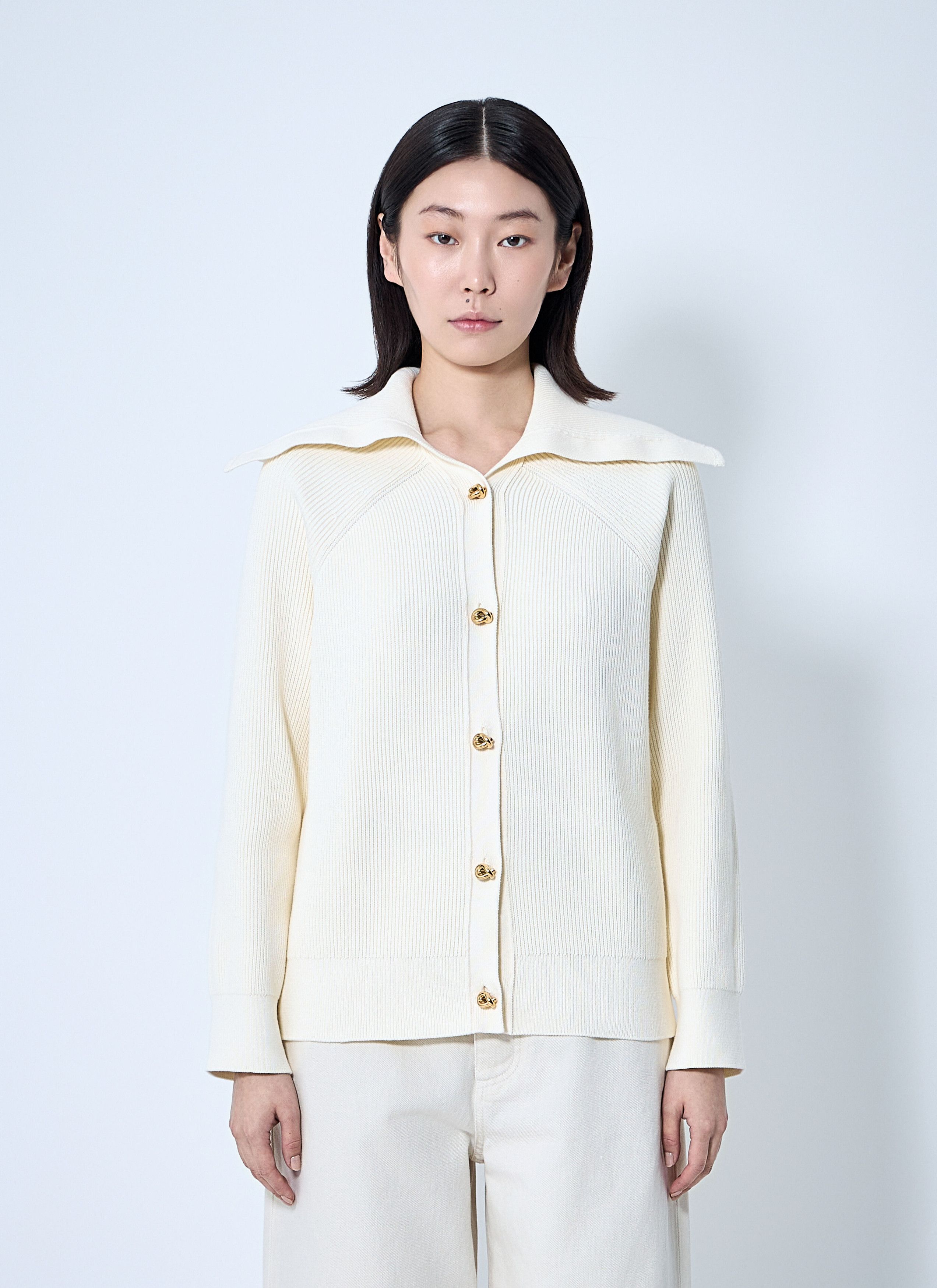 ジャケット BOTTEGA VENETA Pastel Yellow Cotton Blend Vest Bottega Veneta Pastel Yellow Cotton Blend Vest | Grailed