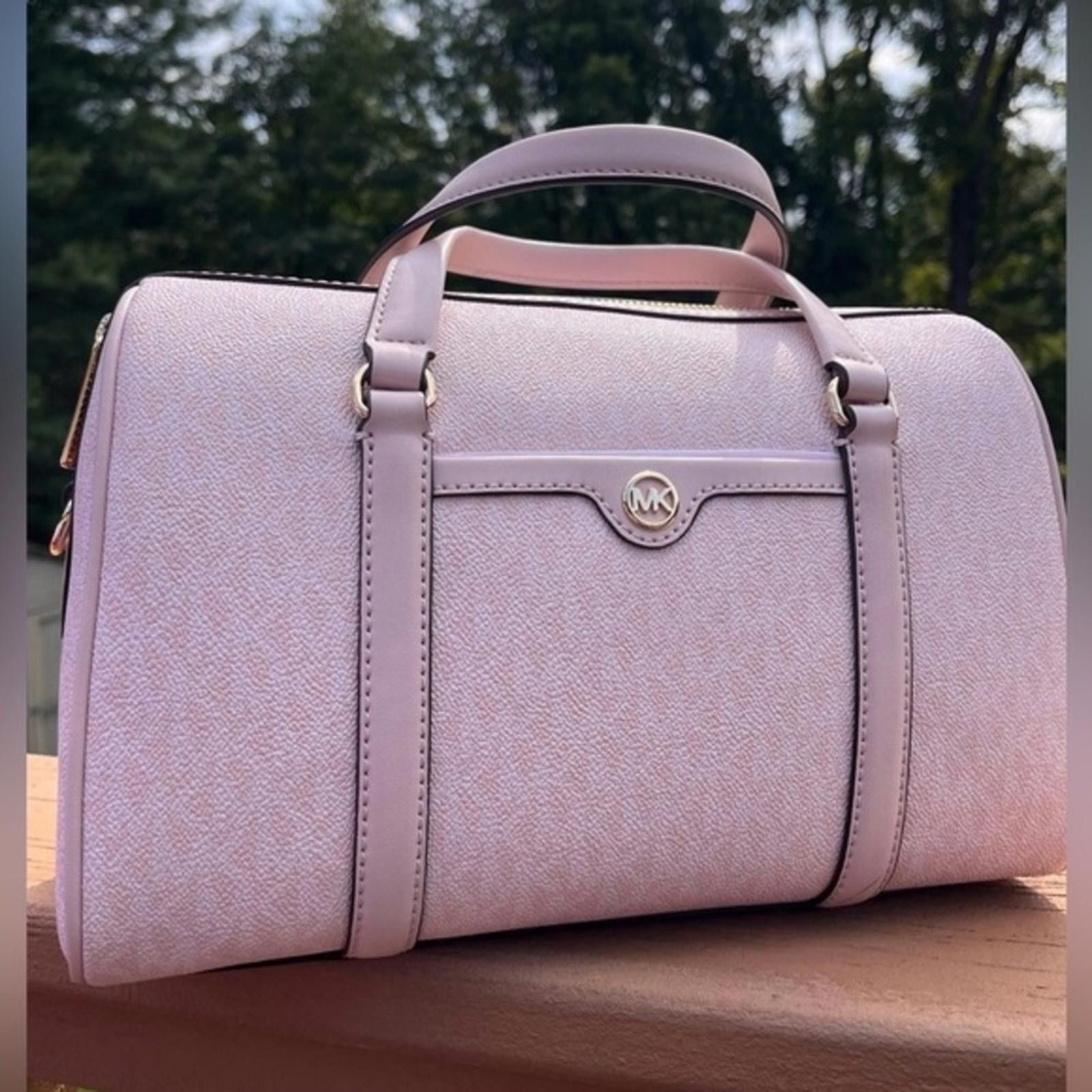 Michael Kors Michael Kors Powder Blush Travel Satchel W/ Crossbody Strap Size ONE SIZE - 1 Thumbnail