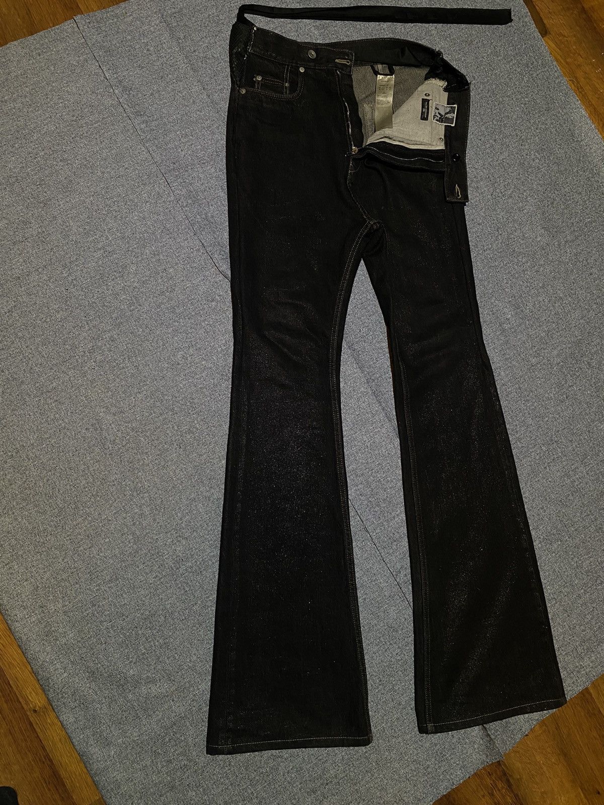 Rick Owens Rick Owens drkshdw F/W21 waxed selvedge denim bolans Size US 30 / EU 46 - 2 Thumbnail