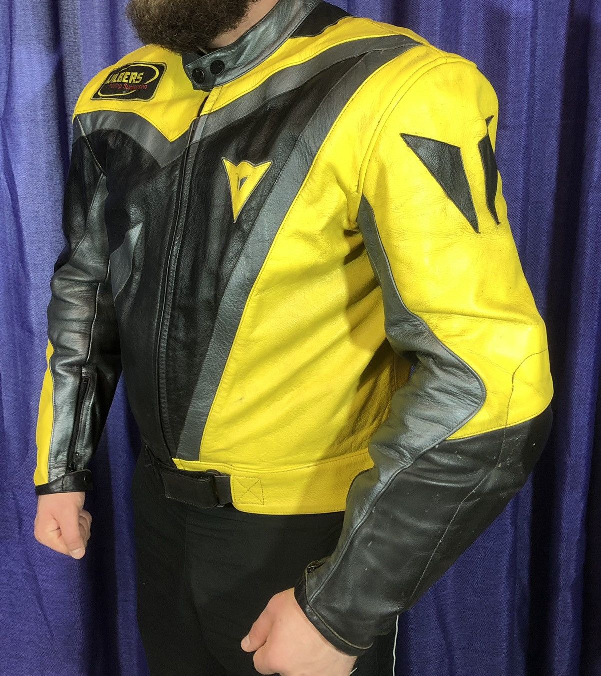 Ferrari × Honda × Yamaha Dainese Ducati Motorcycle Moto leather jacket Racing Size US XL / EU 56 / 4 - 1 Thumbnail
