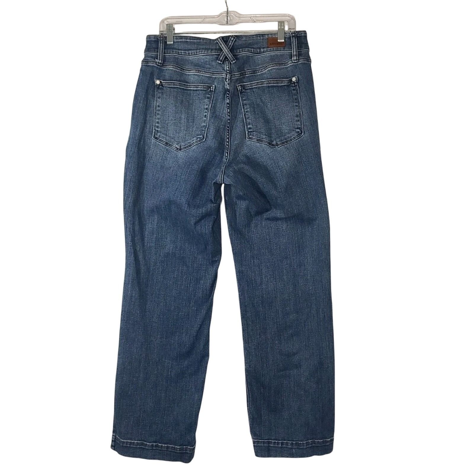 Judy Blue Judy Blue Double Button High Rise Wide Leg Jeans 16W X 30 Size 34" / US 12 / IT 48 - 7 Thumbnail