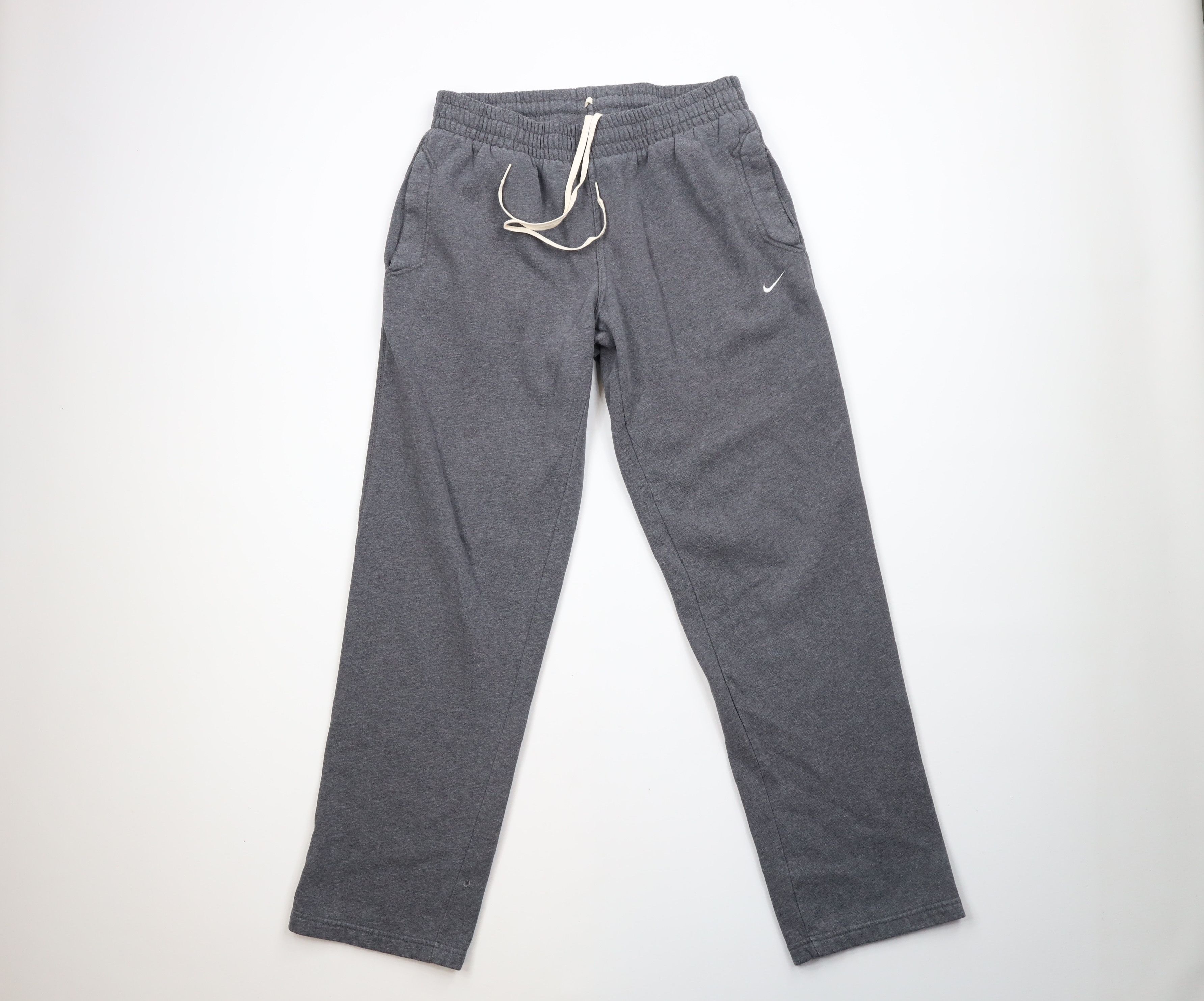 Nike Vintage Nike Travis Scott Mini Swoosh Baggy Sweatpants Gray | Grailed