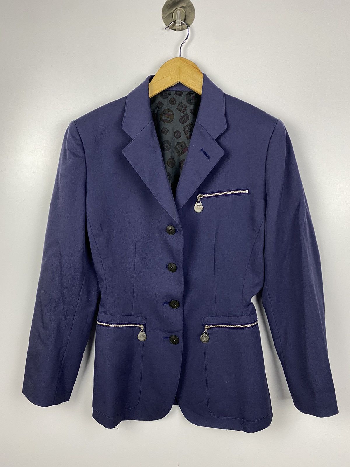 Jean Paul Gaultier ✅️Vintage Junior Gaultier Blazer Jacket Purple Size M / US 6-8 / IT 42-44 - 1 Thumbnail